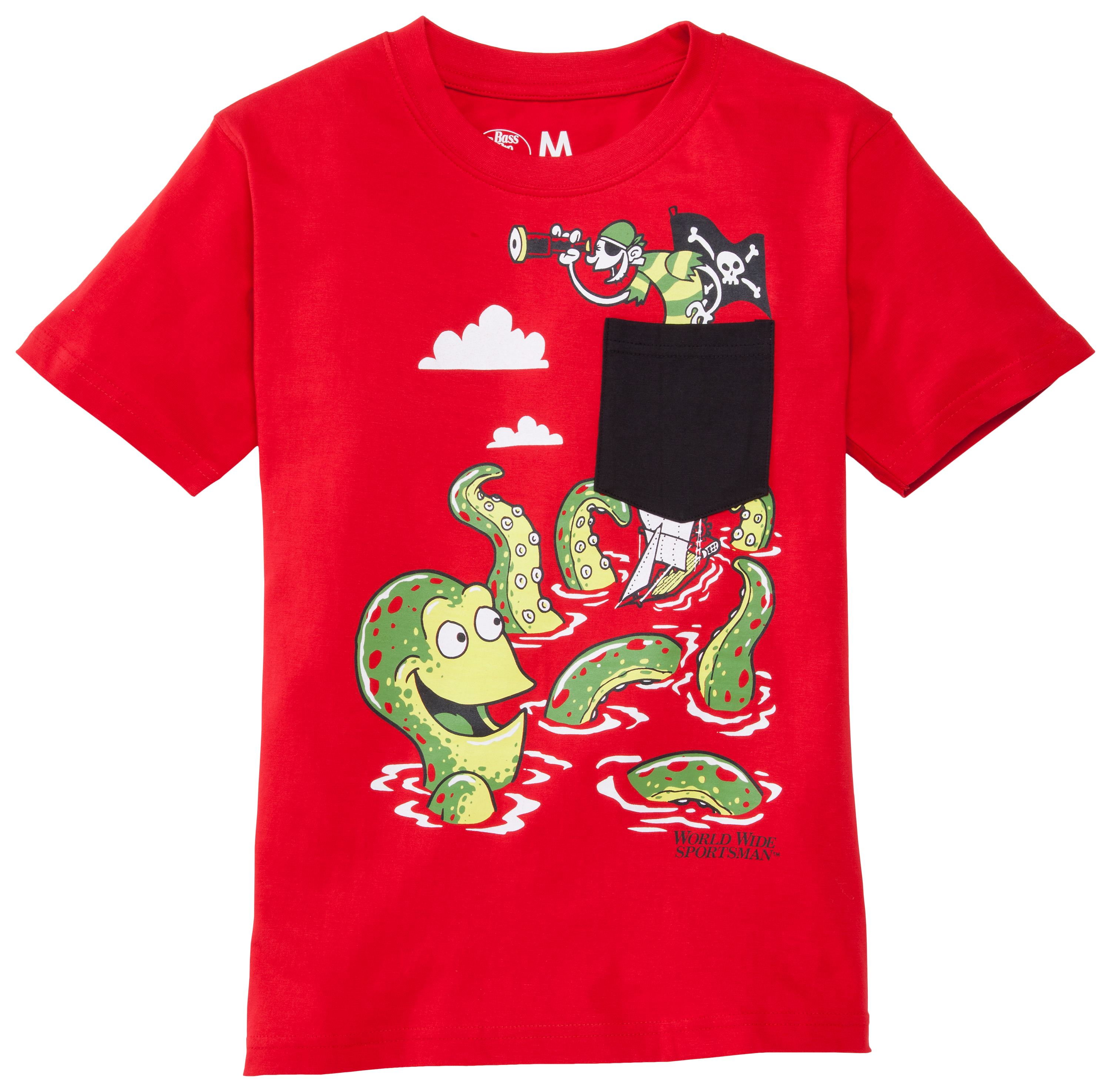 Bass Pro Shops Pirate Boy Pocket T-Shirt for Toddlers or Boys