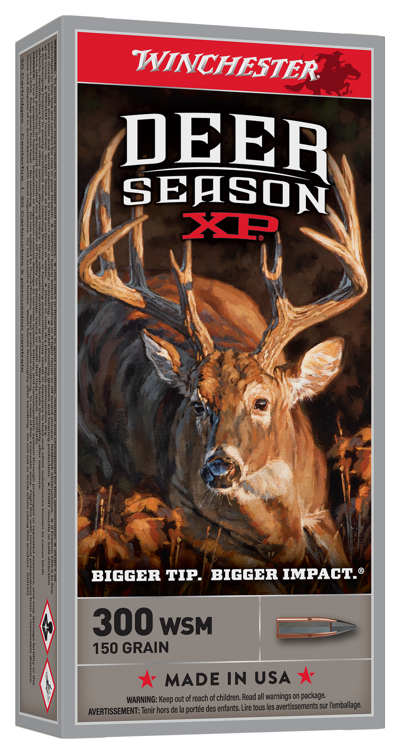 Winchester Deer Season XP Centerfire Rifle Ammo - .300 WSM Win Short Mag
