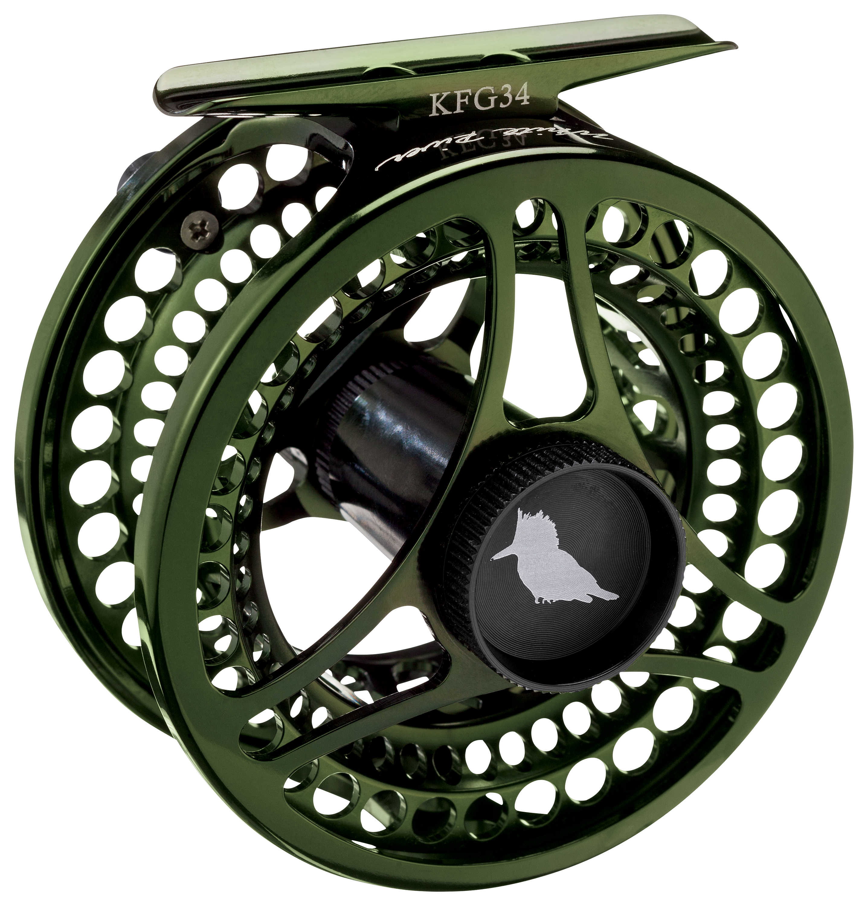Image of White River Fly Shop Kingfisher Fly Reel - 7/8 Line Wt - Olive
