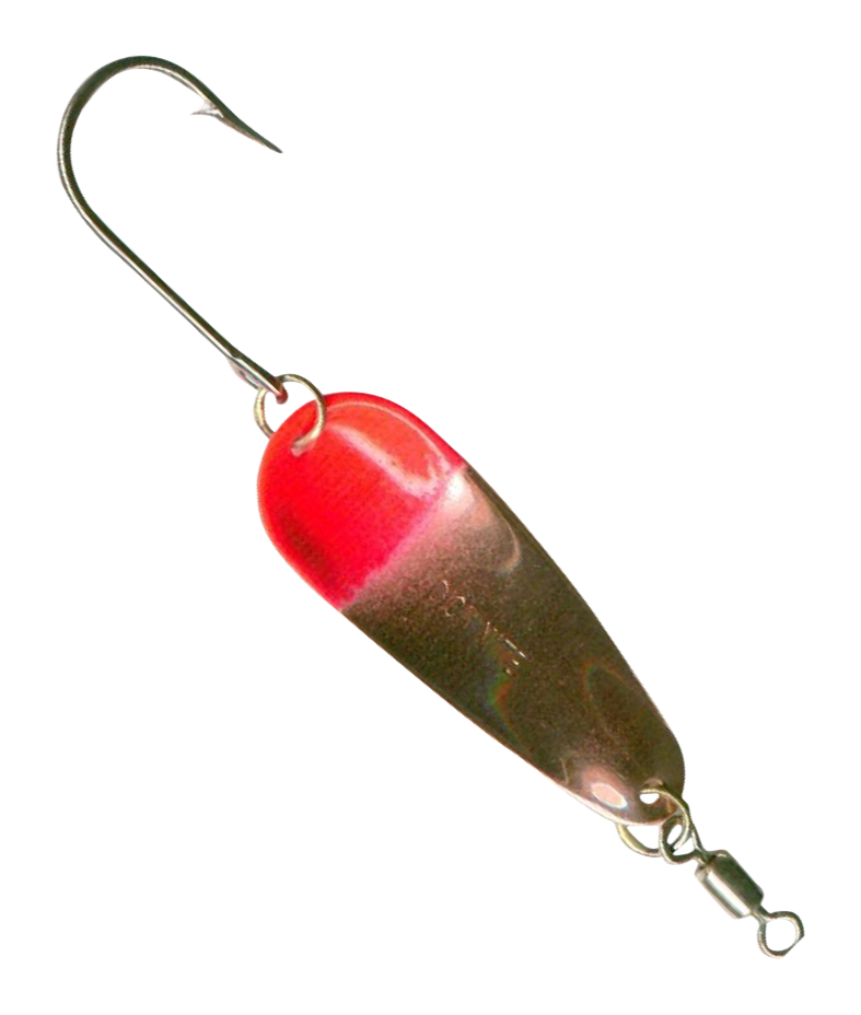 Vintage DICK NITE Spoons Gold/Sil/Copper/Red Wobbler Spoon Fish Lure Lot of  5 