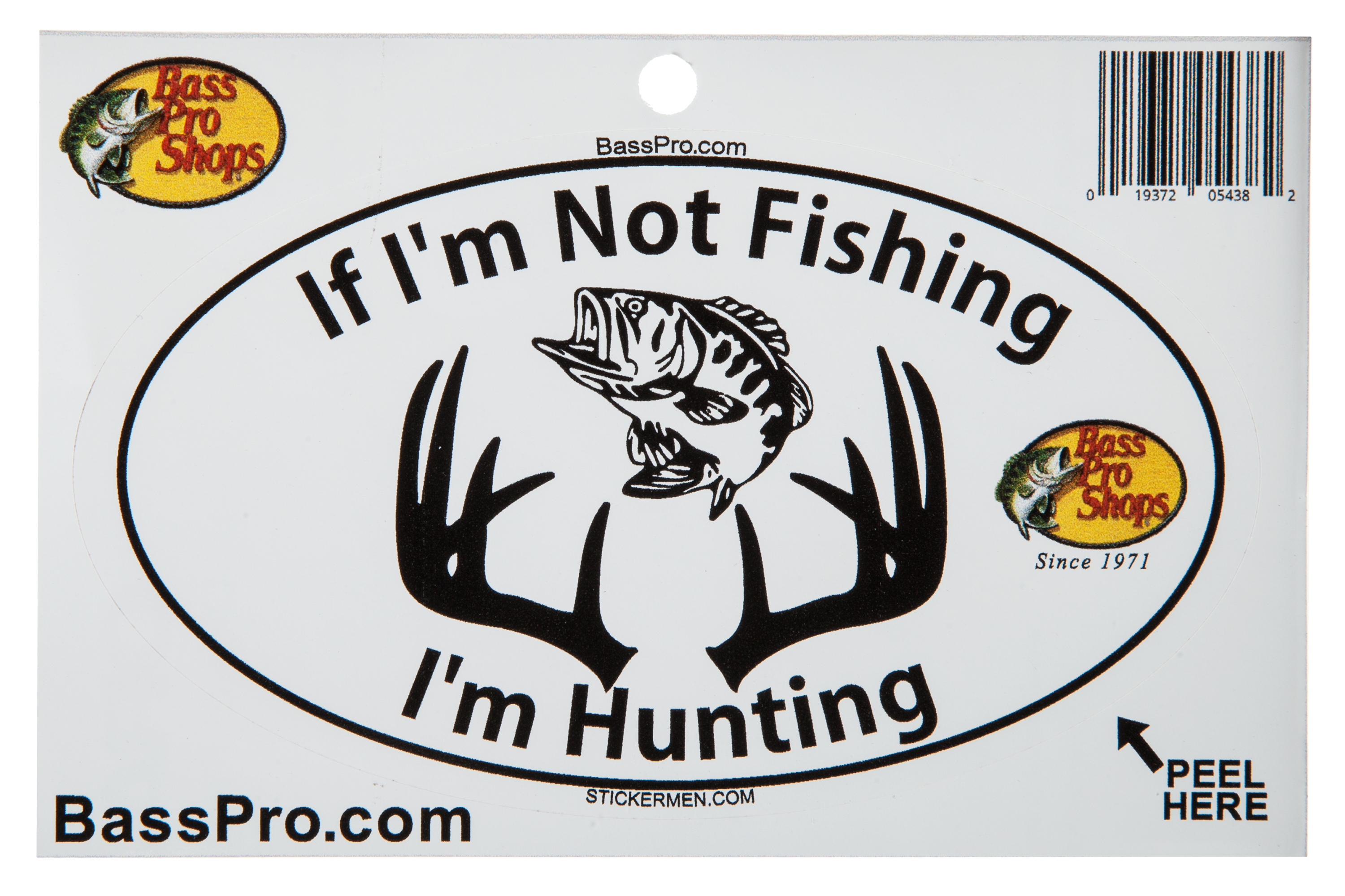 Bass Pro Shops Fishing and Hunting Oval Decal