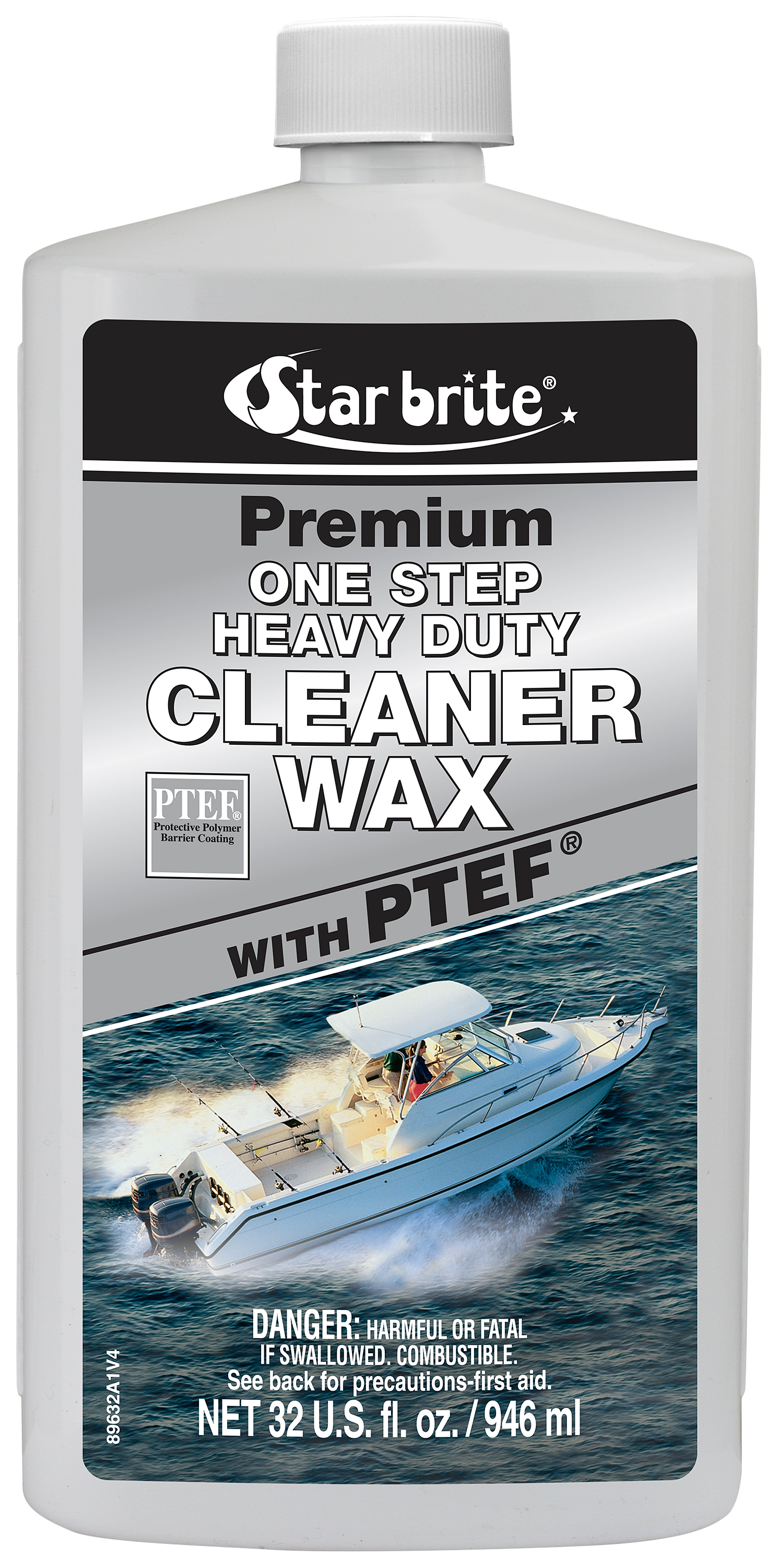 Star Brite One Step Heavy Duty Cleaner Wax With Ptef