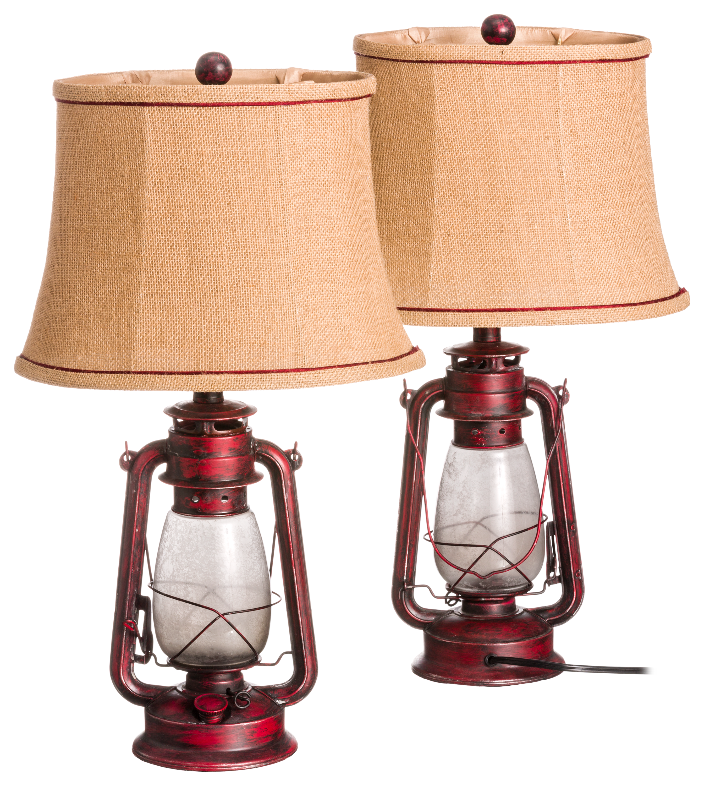 Lamps Per Se' Oil Lantern Table Lamp Set