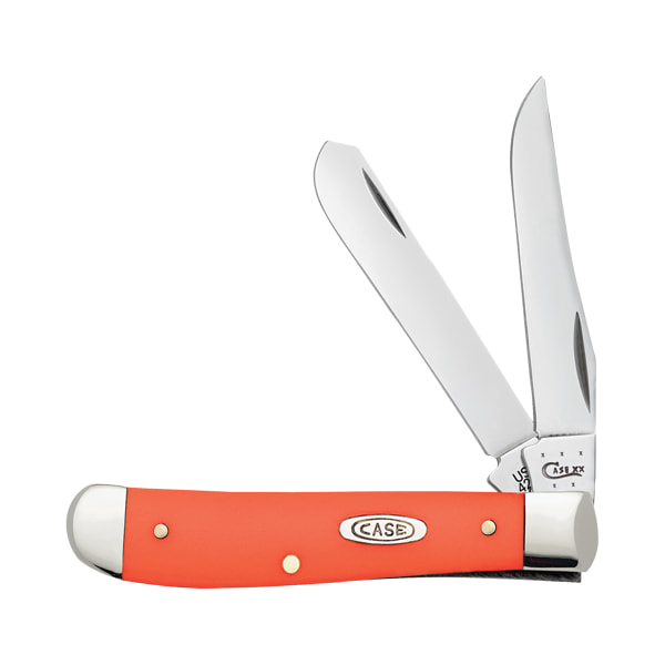 Case Smooth Orange Synthetic Mini Trapper Pocket Knife