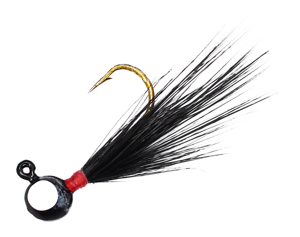 Image of Crappie Magnet Pop-Eye Jig - Black - 1/32 oz.