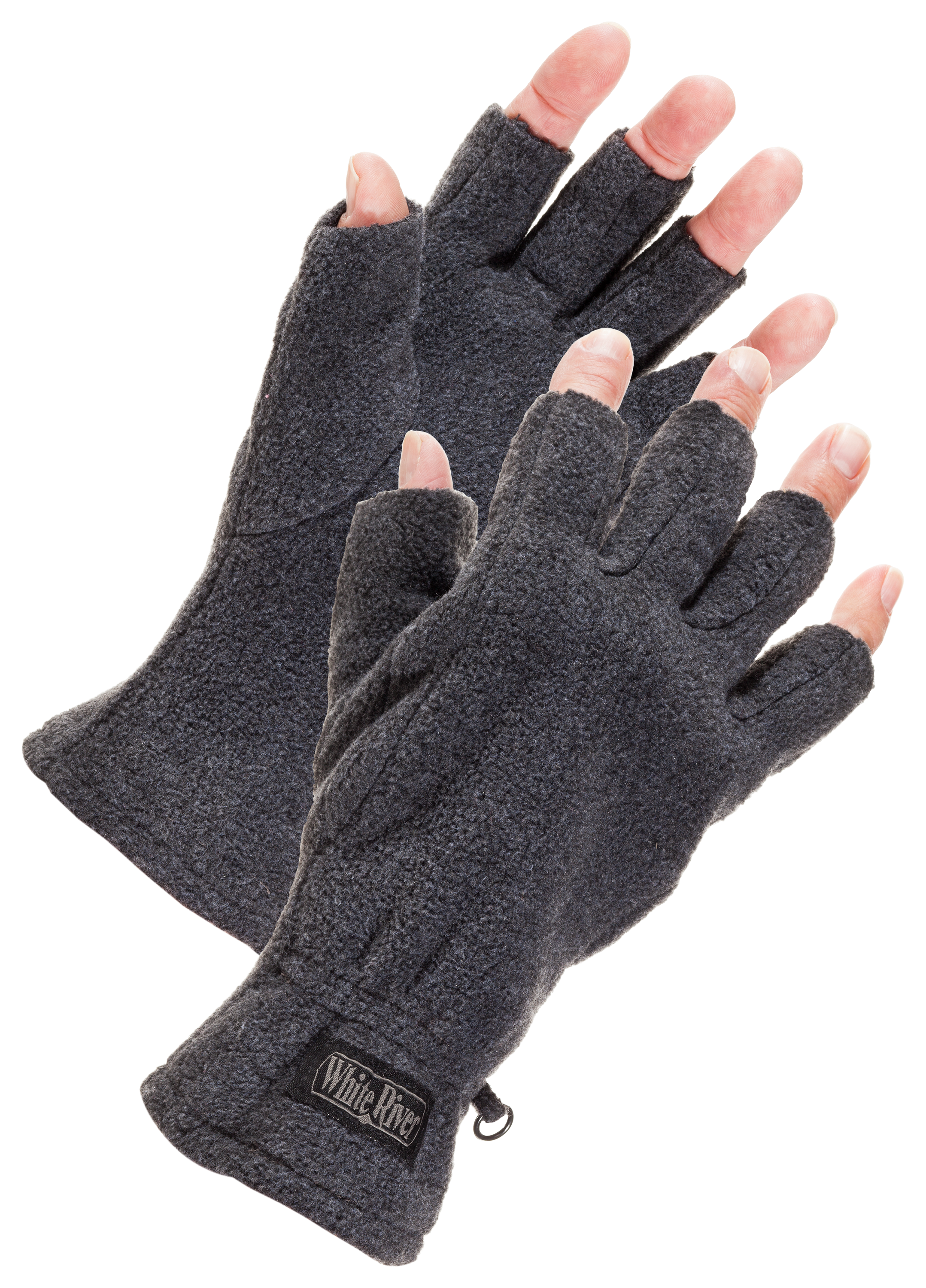Fingerless Fishing Gloves with Cover Men Women Fleece Winter Warm