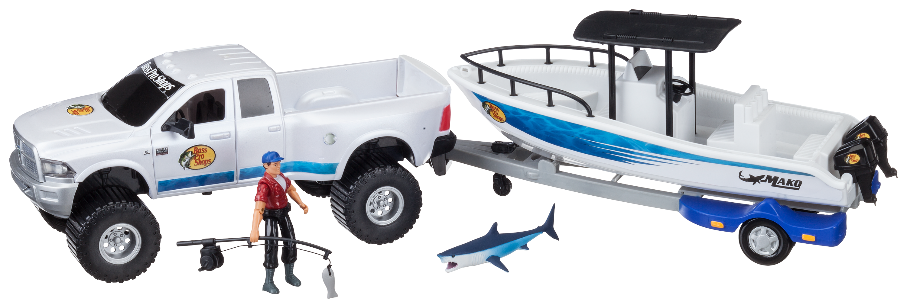 Bass Pro Shops Saltwater Fishing Adventure Truck and Boat Play Set
