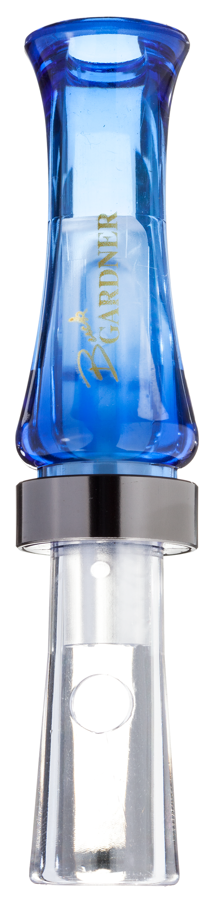 Image of Buck Gardner Calls Teal Call Polycarbonate Duck Call - Clear/Blue