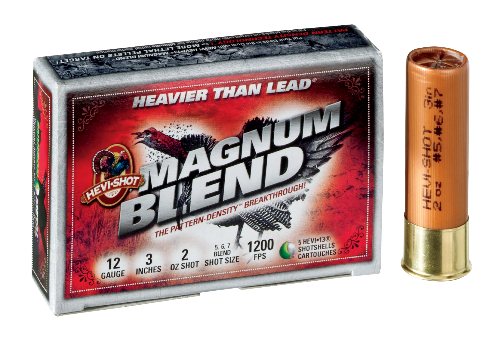 HEVI-Shot Magnum Blend Turkey Load Shotshells - 20 Gauge - #5,6,7 - 3'' - 50 Rounds - Hevi-Shot