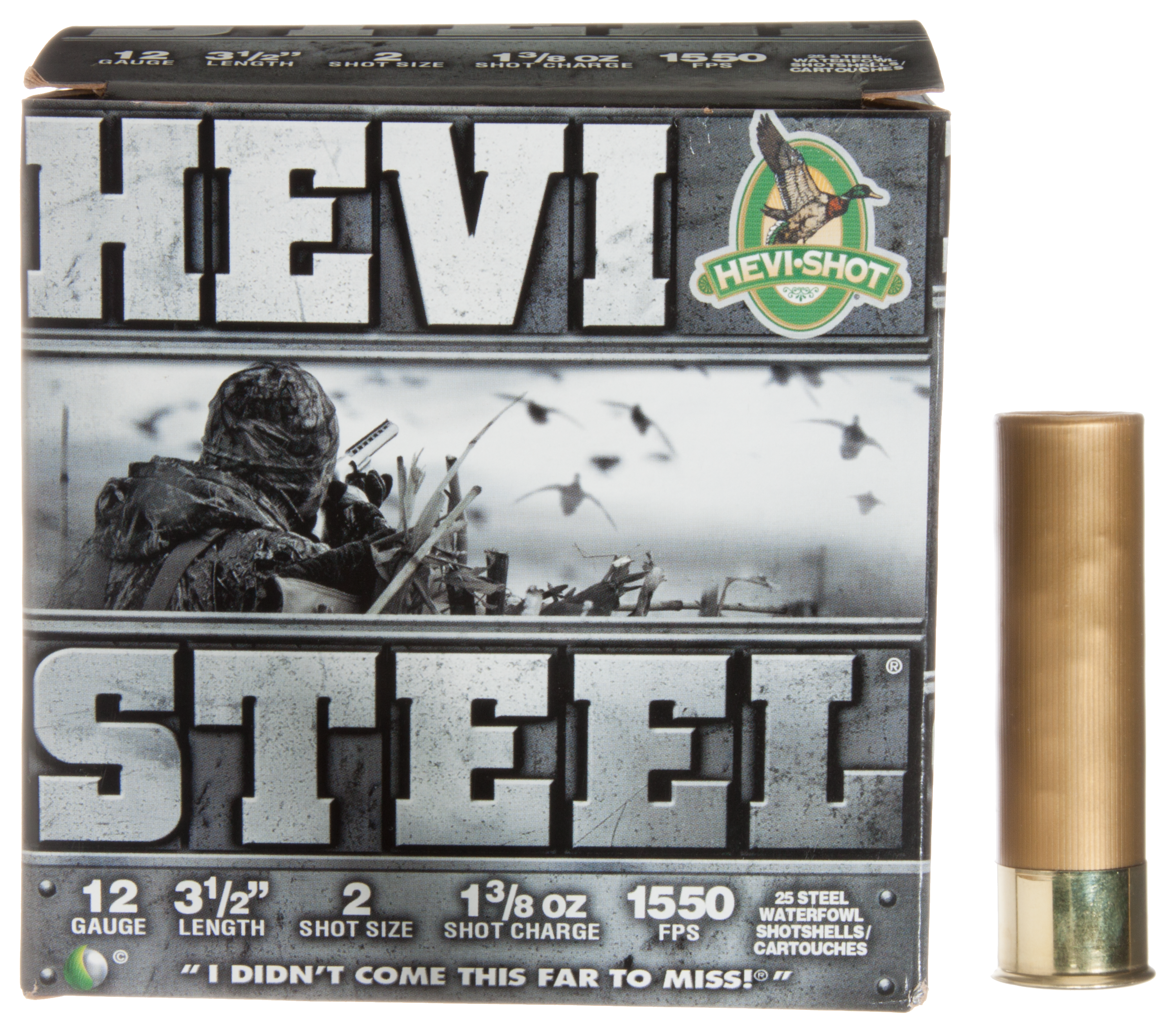 HEVI-Shot HEVI-Steel Shotshells - 12 Gauge - Size 3 - 3' - 250 Rounds