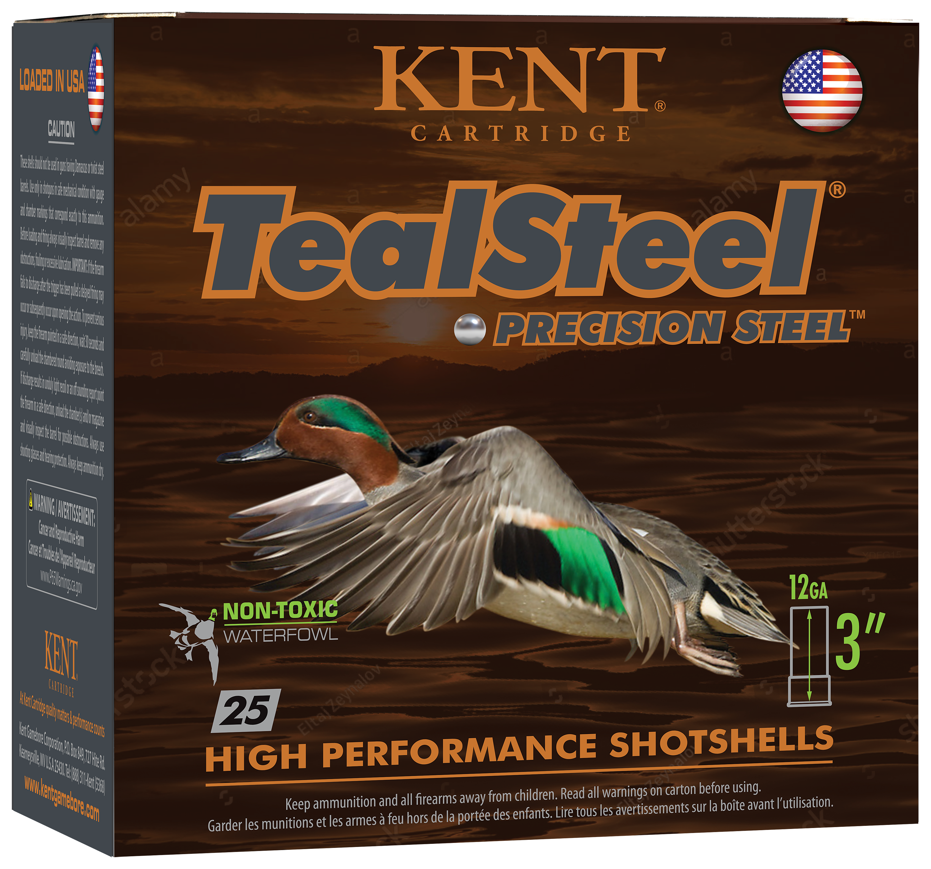 Kent TealSteel Waterfowl 12-Ga. 3″ 1-1/4 oz. Shotshells - #6 Shot - 250 Rounds - Kent Cartridge