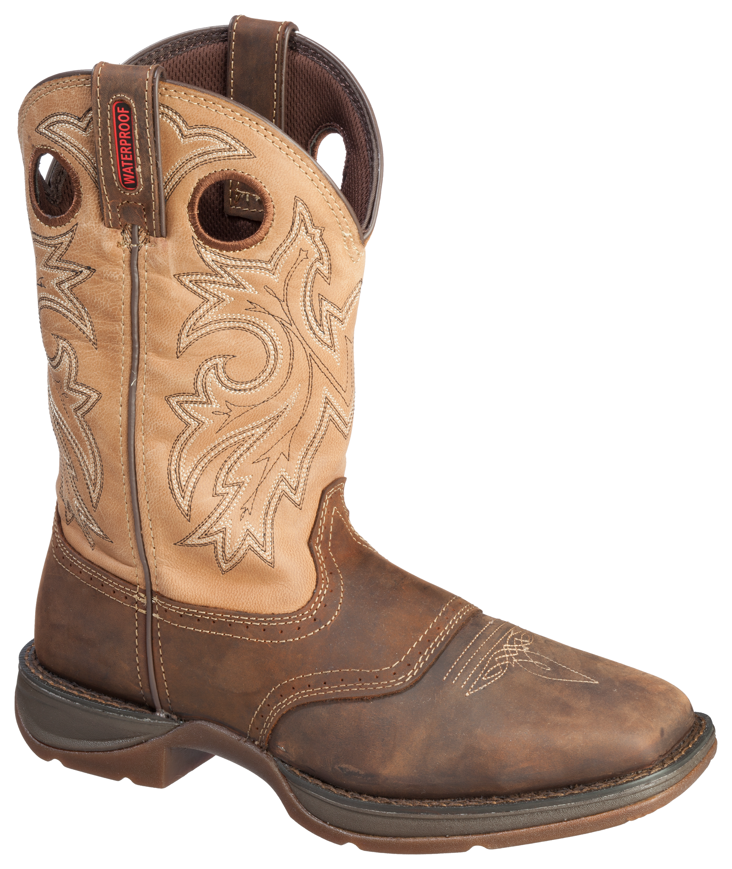 Image of Durango Rebel Steel Toe Waterproof Western Boots for Men - Brown/Tan - 11.5W