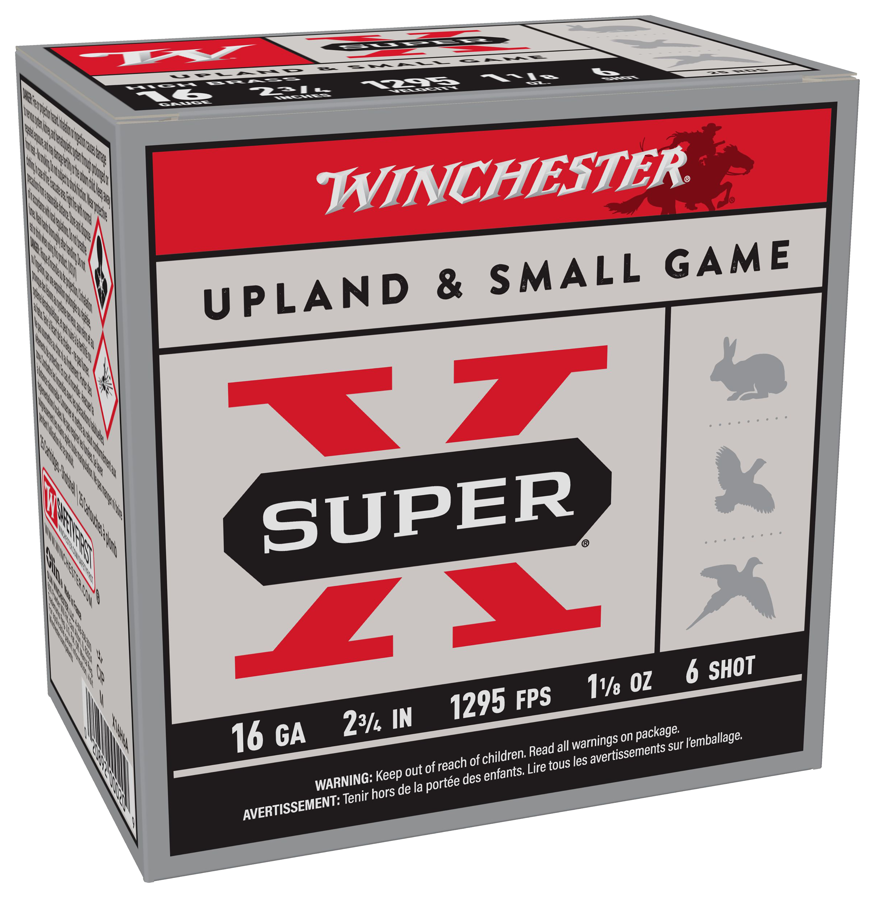Winchester Super-X High Brass Game Loads Shotshells - 16 Ga. - 250 Rounds