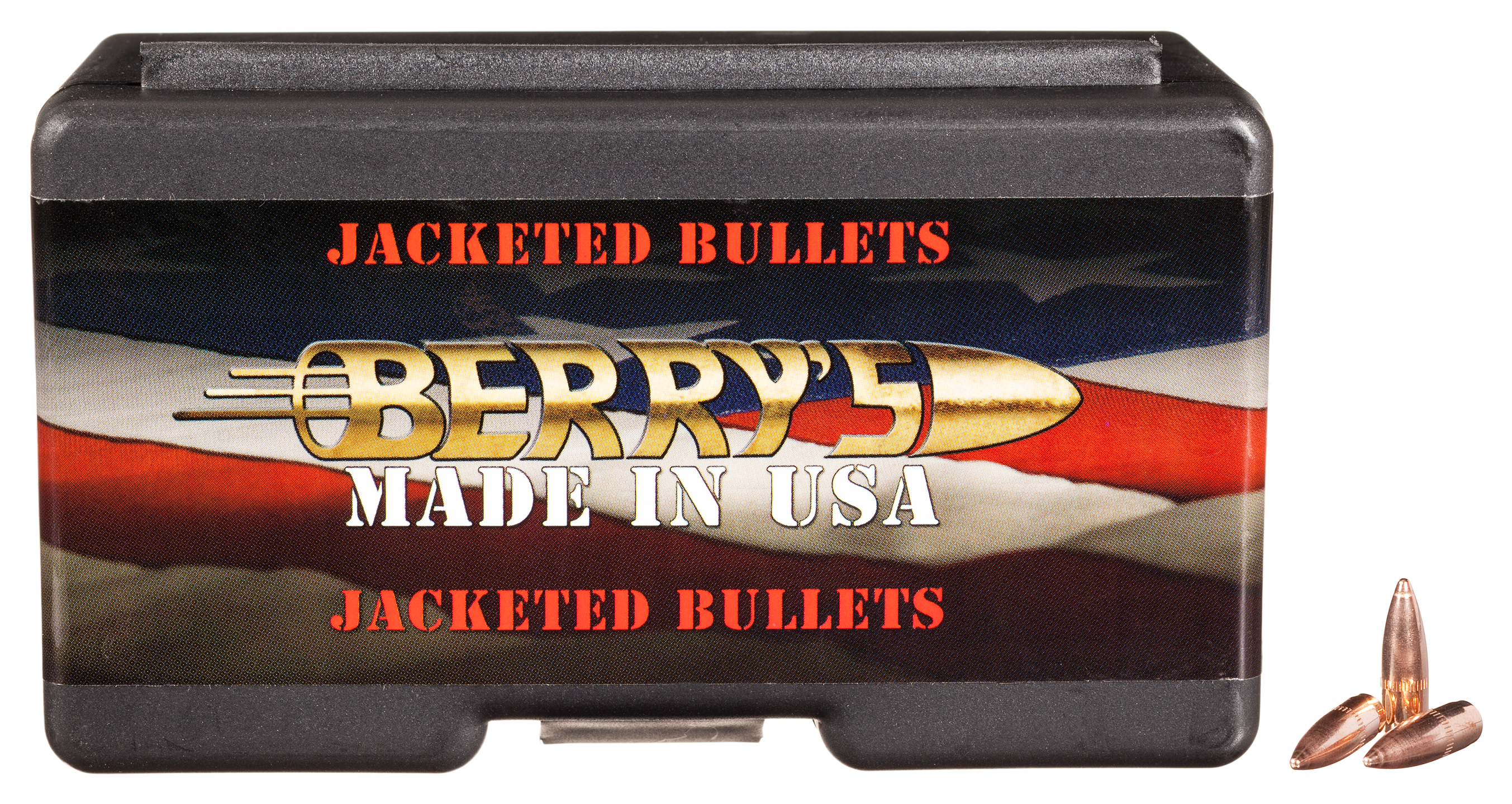 Berry's Bullets 005 223 Remington/5.56mm NATO Ammo Box - 100 Rounds -  Clear/Black - Clear/Black