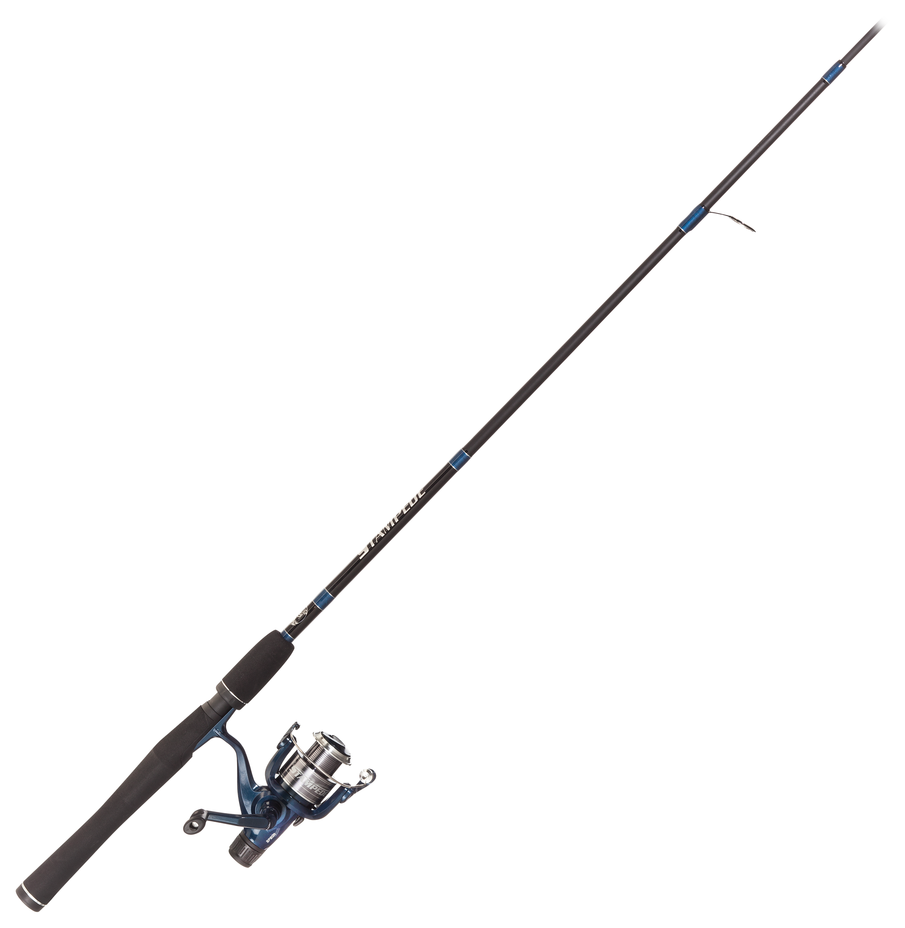 Bass Pro Shops Stampede Rear Drag Reel and Rod Spinning Combo