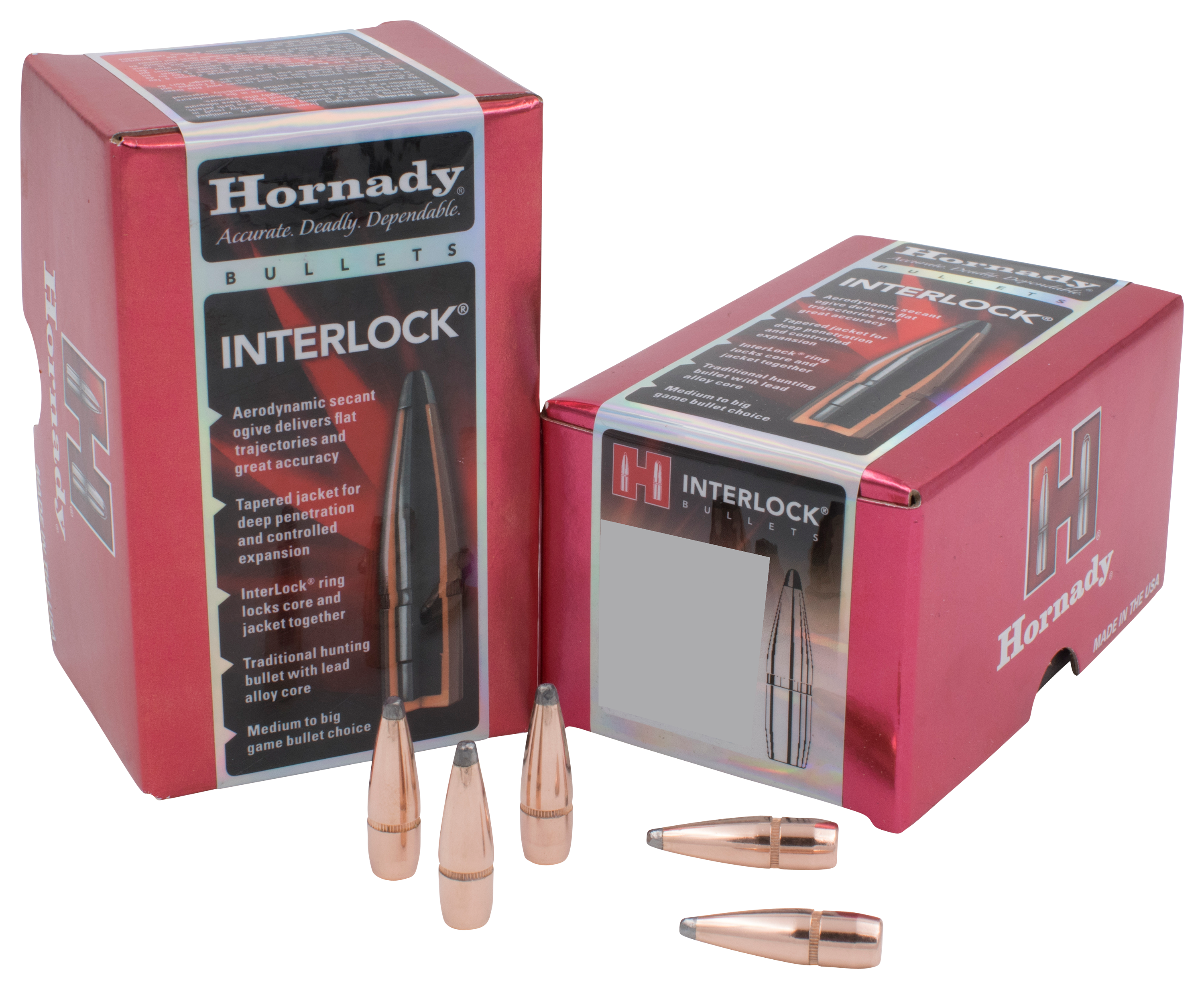 Hornady InterLock Rifle Bullets - .45 Caliber - 300 Grain - HP