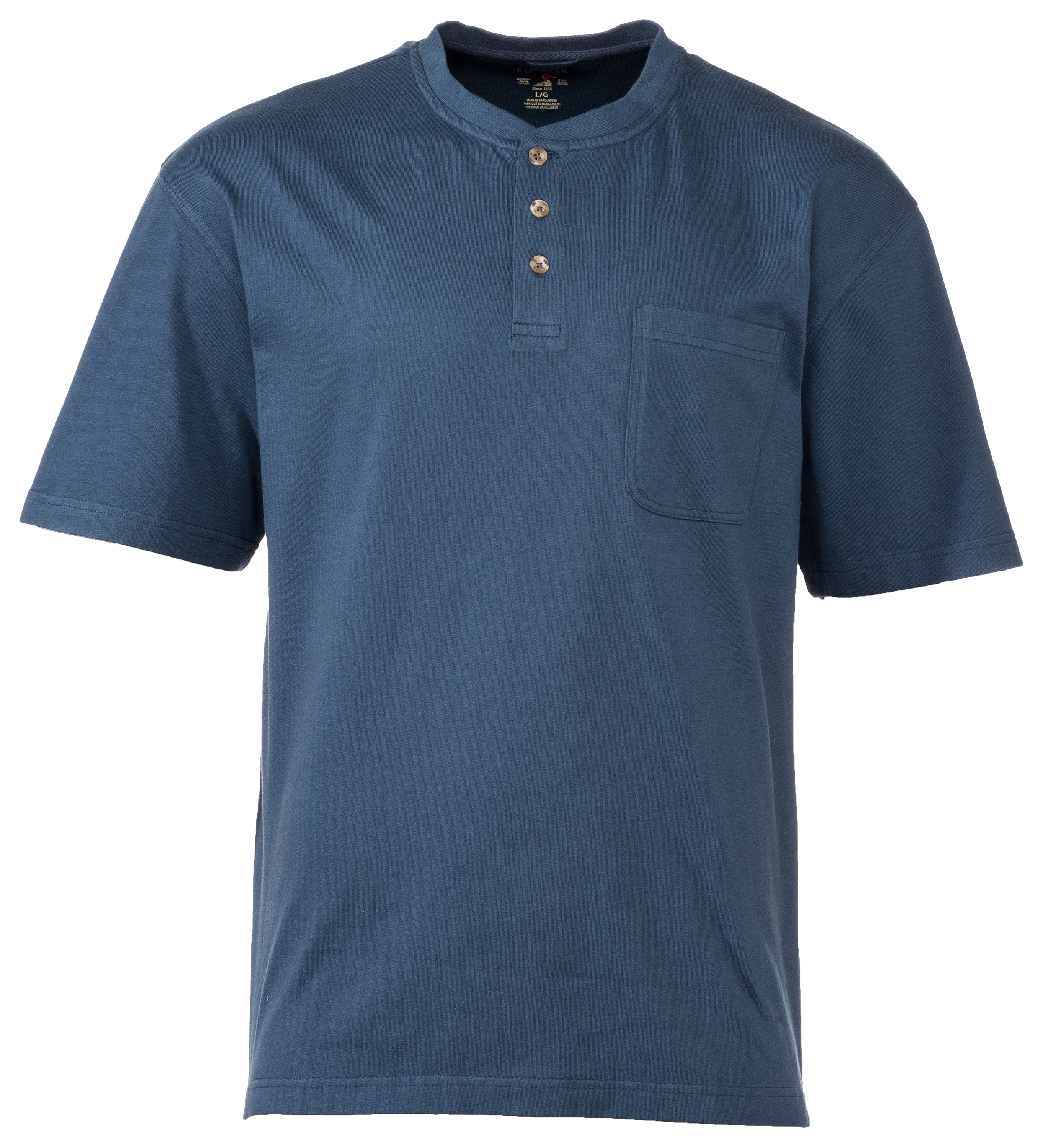 RedHead Henley Pocket Short-Sleeve Shirt for Men - Cadet Blue - S
