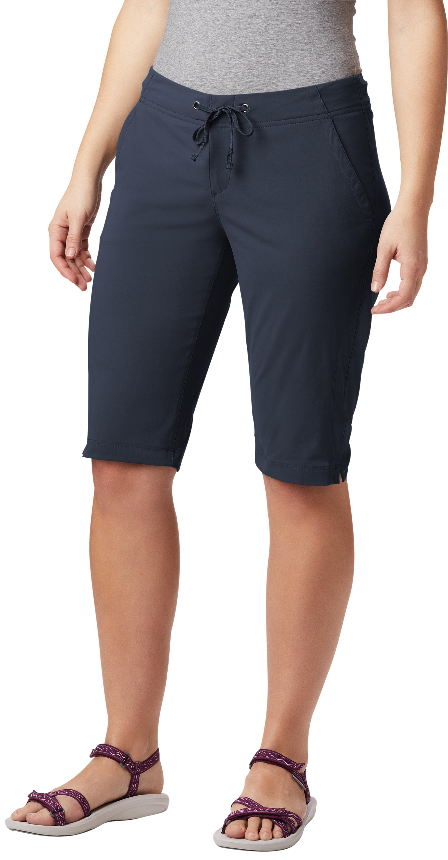 Image of Columbia Anytime Outdoor Long Shorts for Ladies - Nocturnal - 4