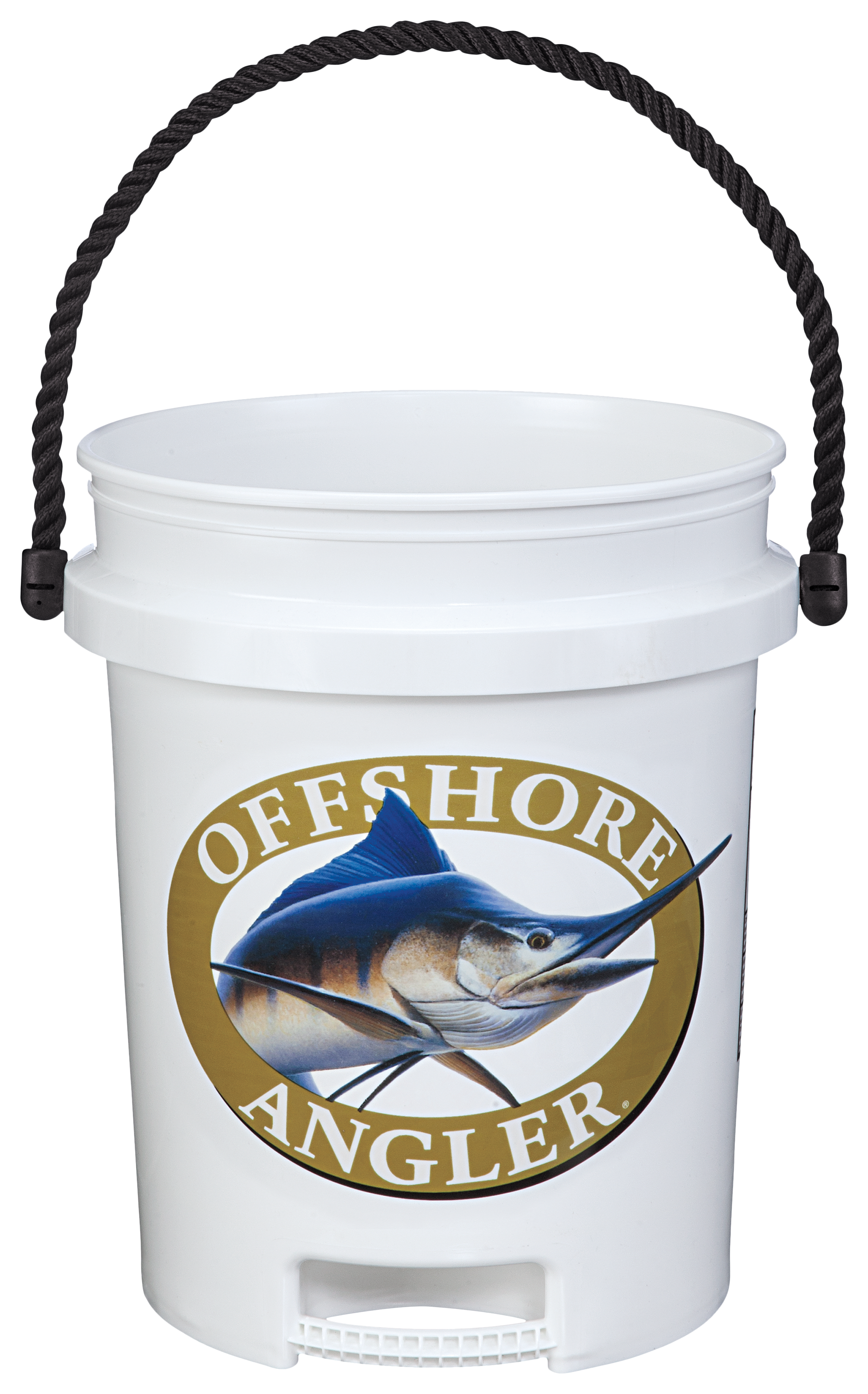 Offshore Angler Logo 5-Gallon Plastic Bucket with Rope Handle