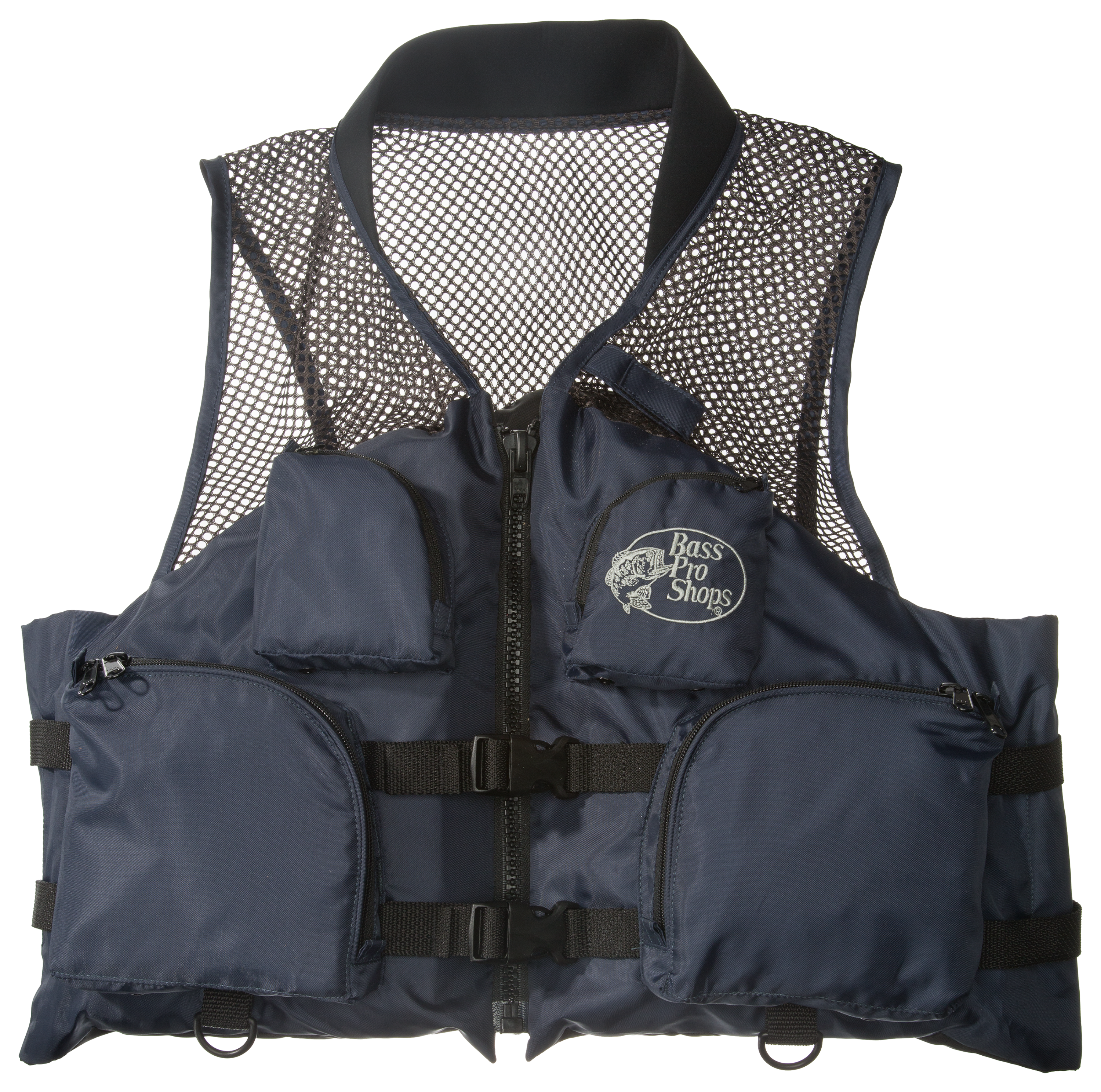 BASS PRO SHOPS Deluxe Mesh Fishing Life Vest for Adults