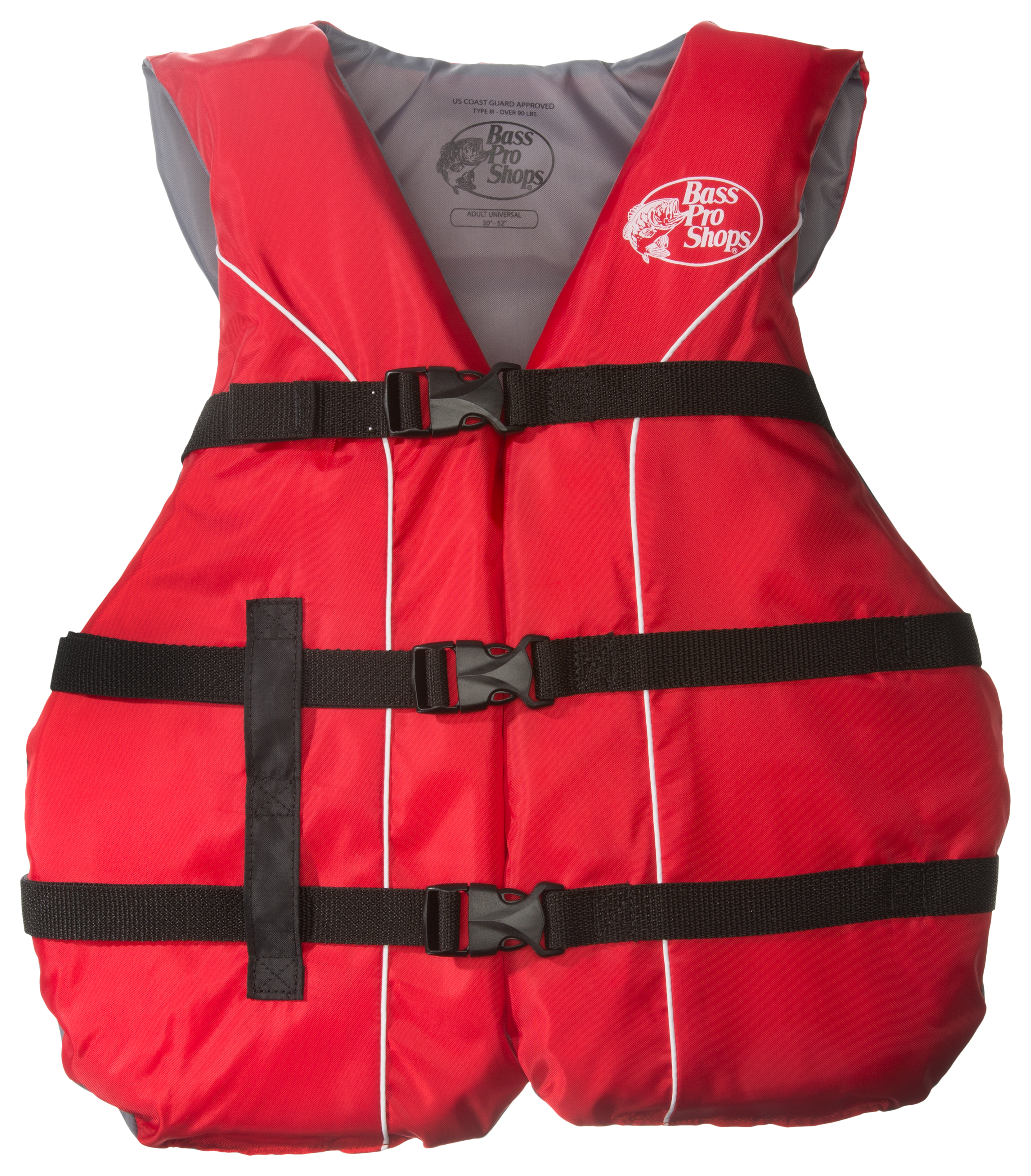 Bass Pro Shops Deluxe Mesh Fishing Life Vest for Adults - Silver Grey - M
