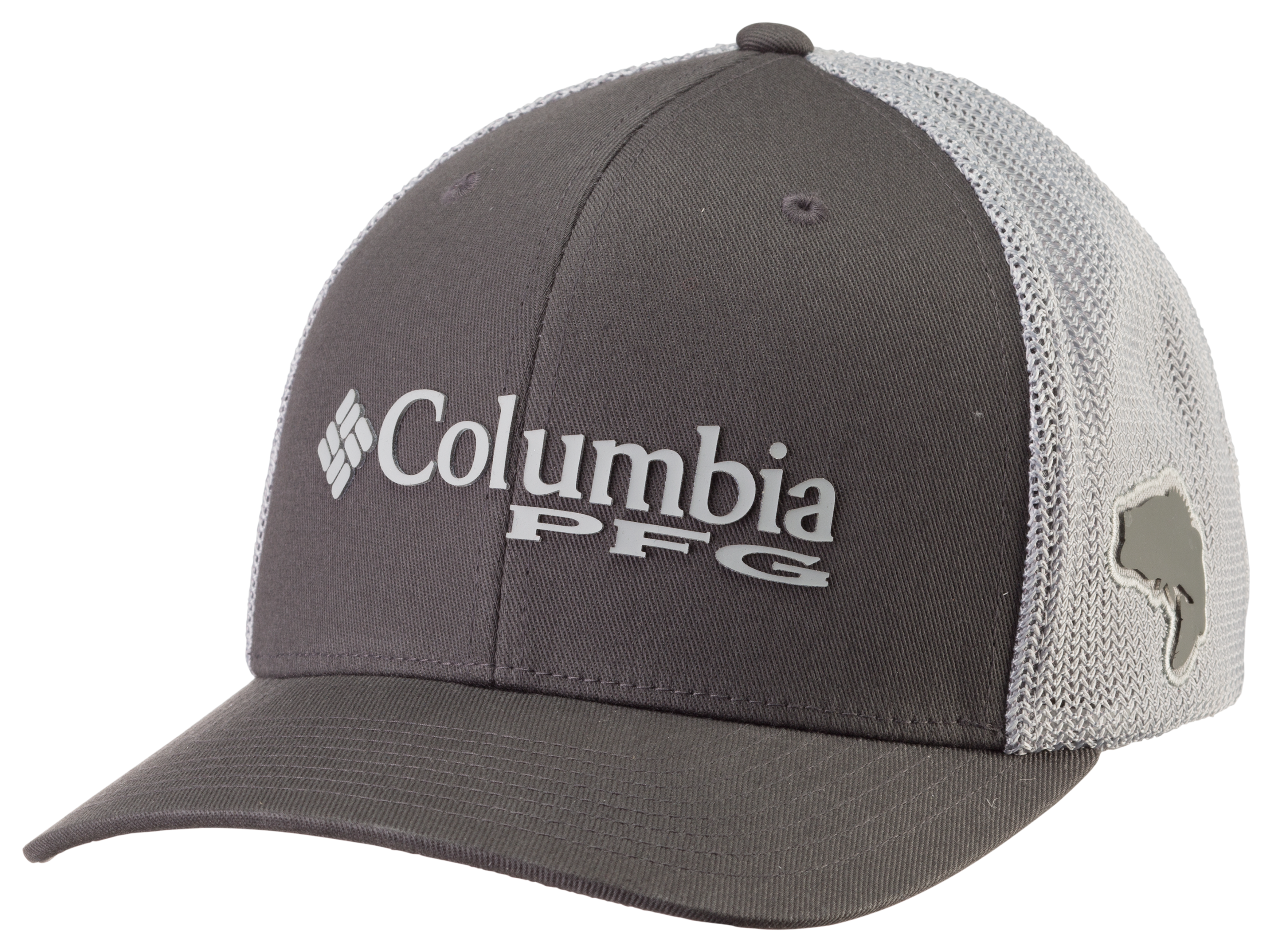 Columbia PFG Fish Graphics Mesh Ball Cap - Grill/Cool Grey/Bass - S/M - 12082805225326-2243548 - Fishing The Columbia® PFG® Mesh™ Ball Cap is a lightwe sku 12082805225326-2243548