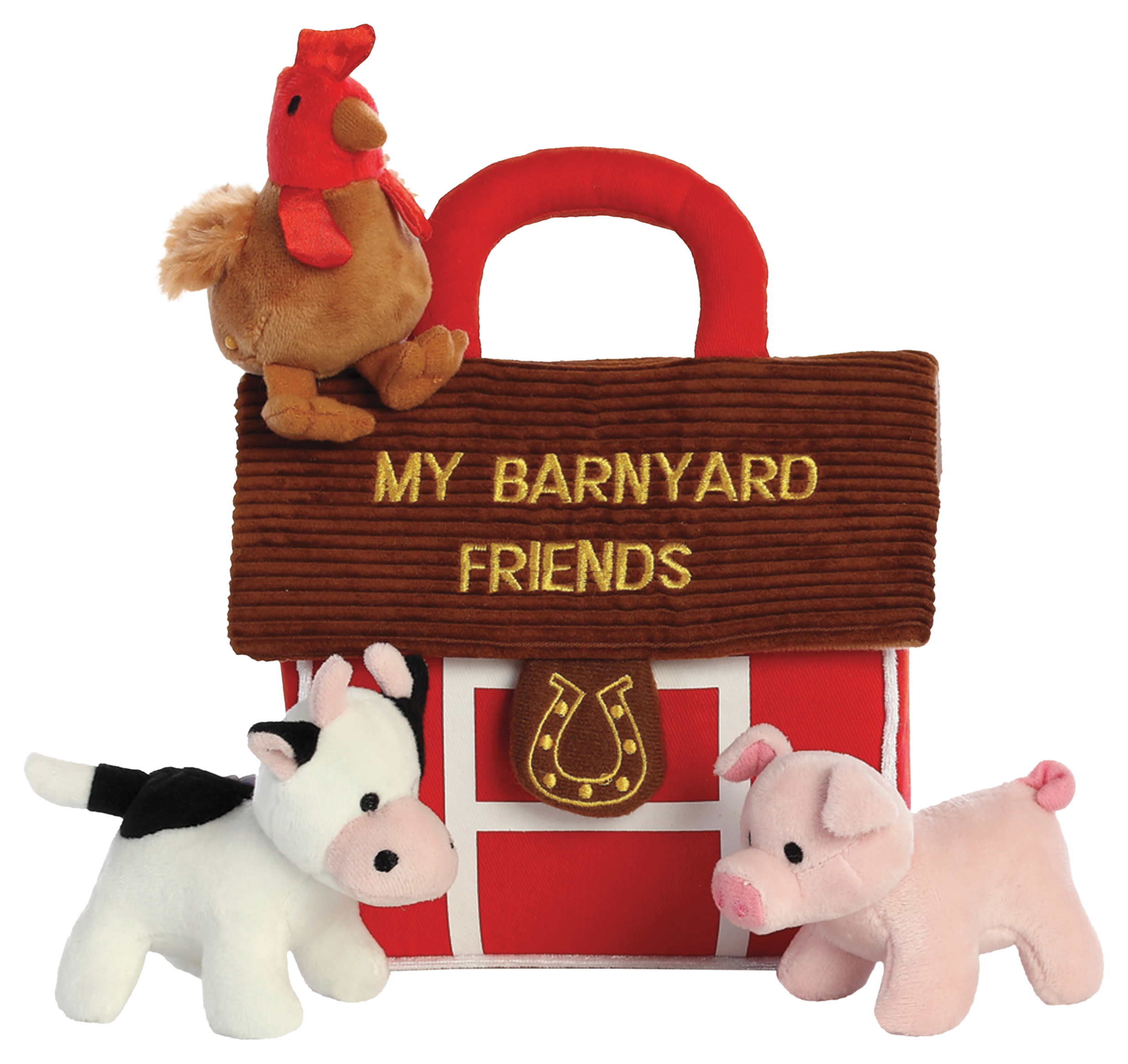 BASS PRO SHOPS My Barnyard Friends Baby Talk Interactive Plush Play Set for Babies