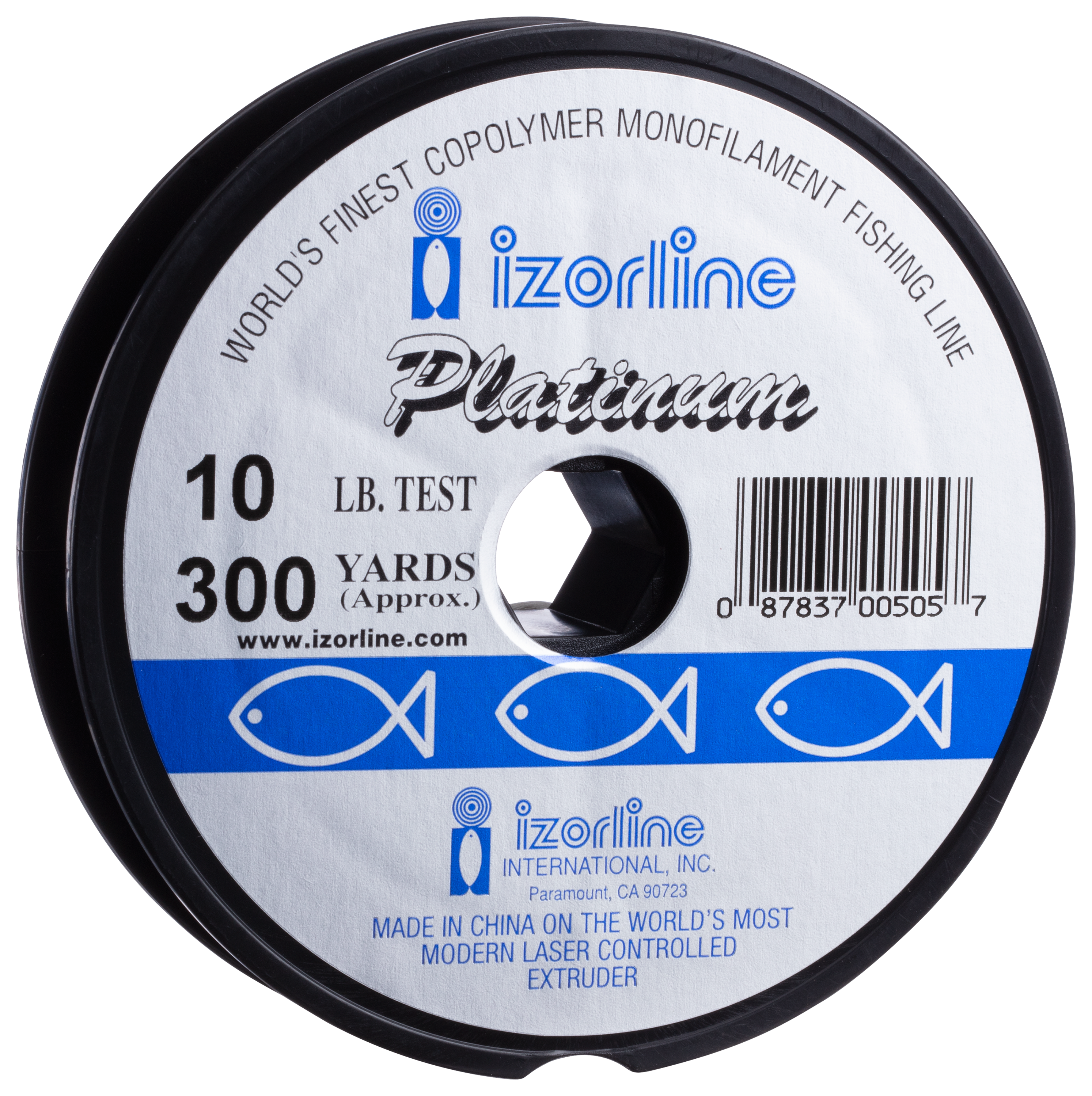 Izorline Platinum Monofilament Line 300-Yard Spool - Green - 15 lb.