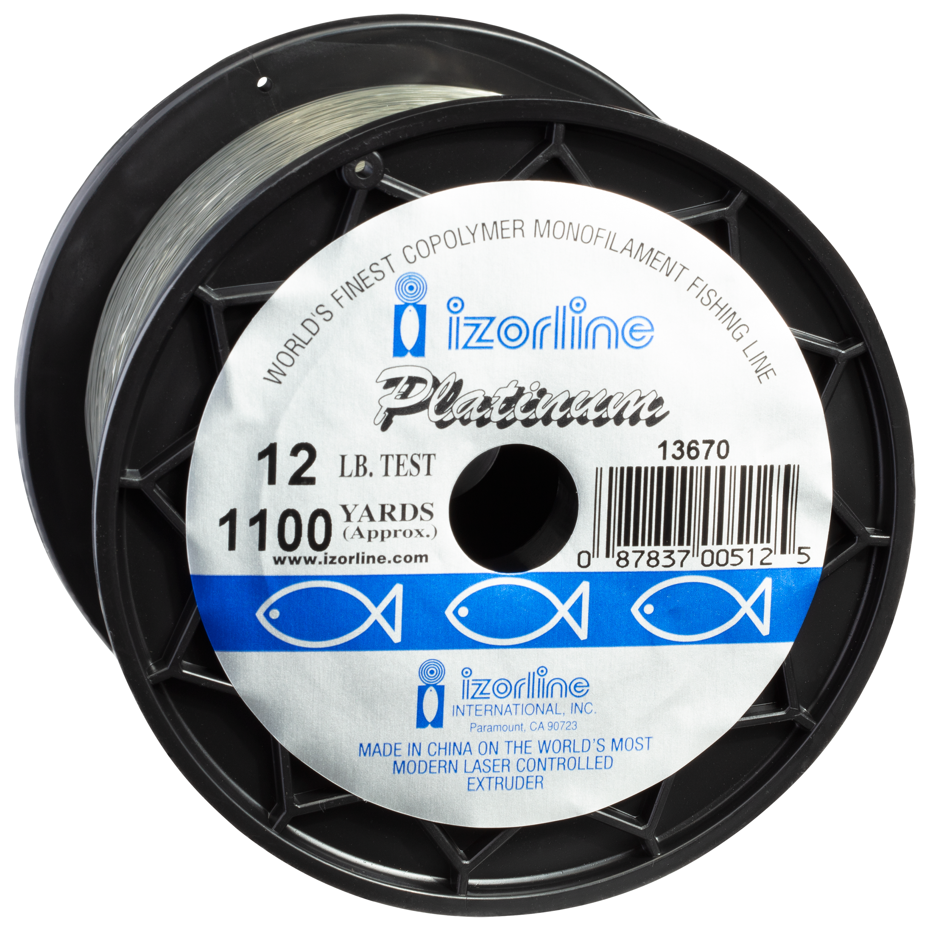 Izorline Platinum Monofilament Line 1/4-lb. Spool