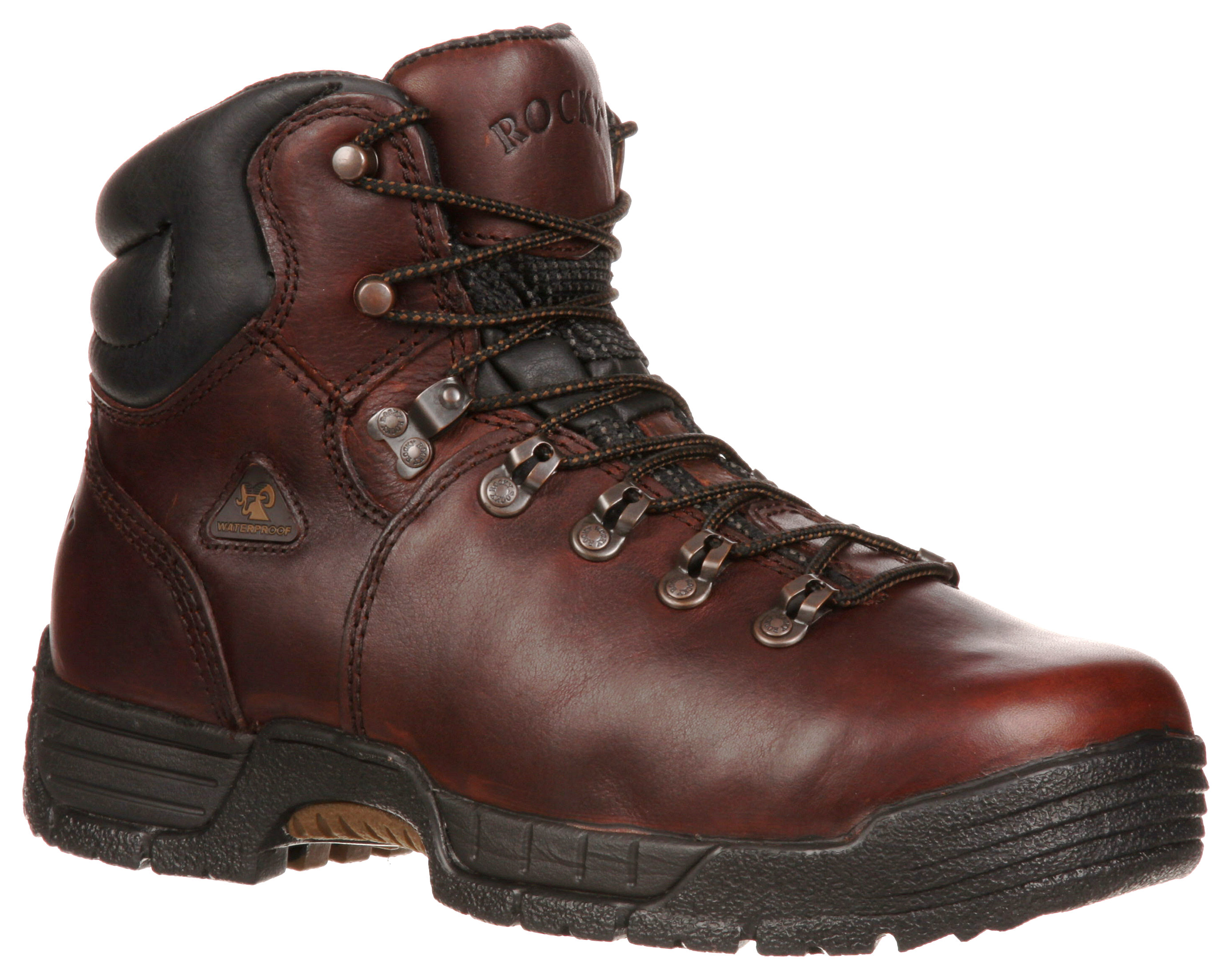 Image of Rocky MobiLite Waterproof Work Boots for Men - Brown - 10.5W