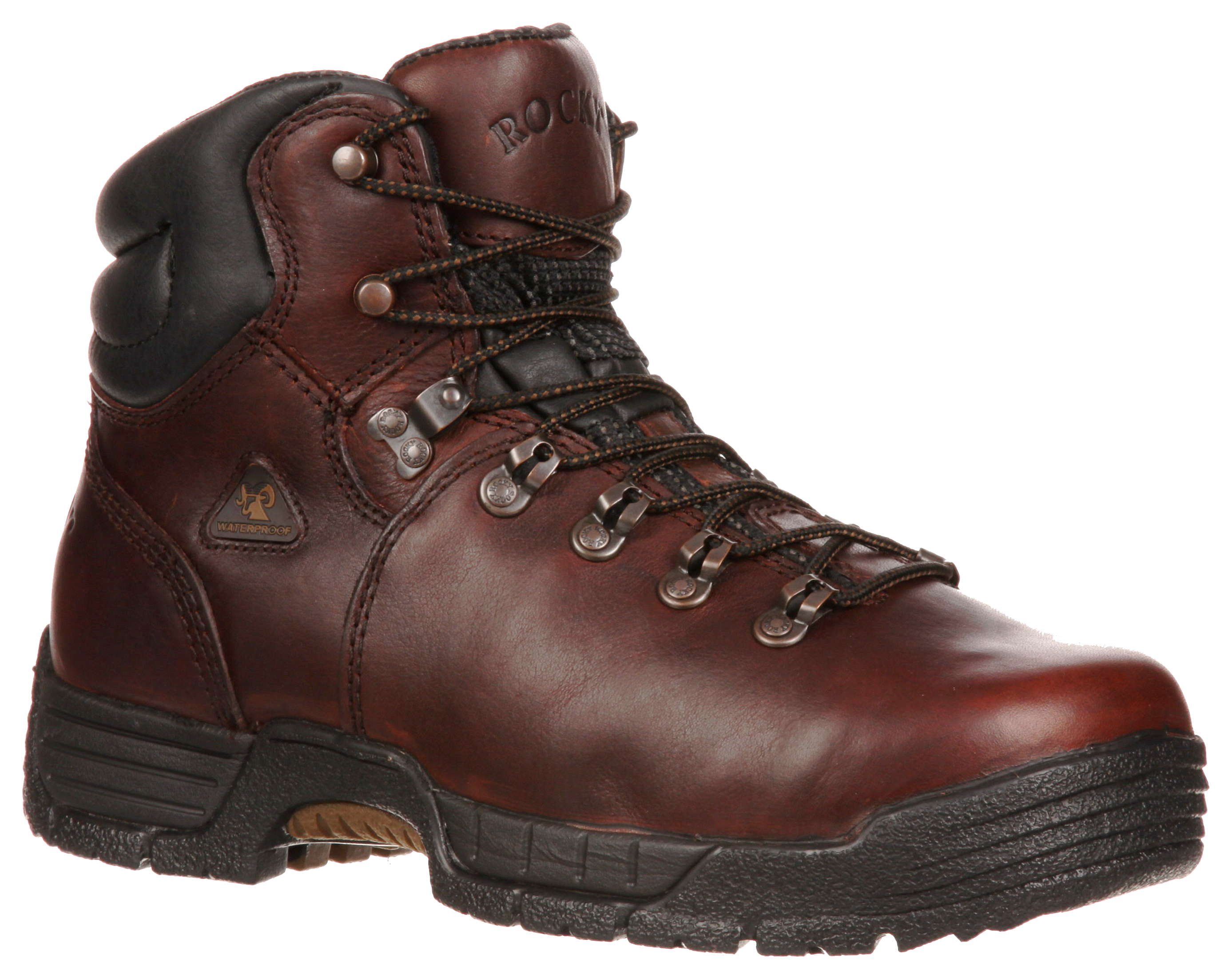 ROCKY MobiLite Waterproof Steel Toe Work Boots for Men - Brown - 10.5 M