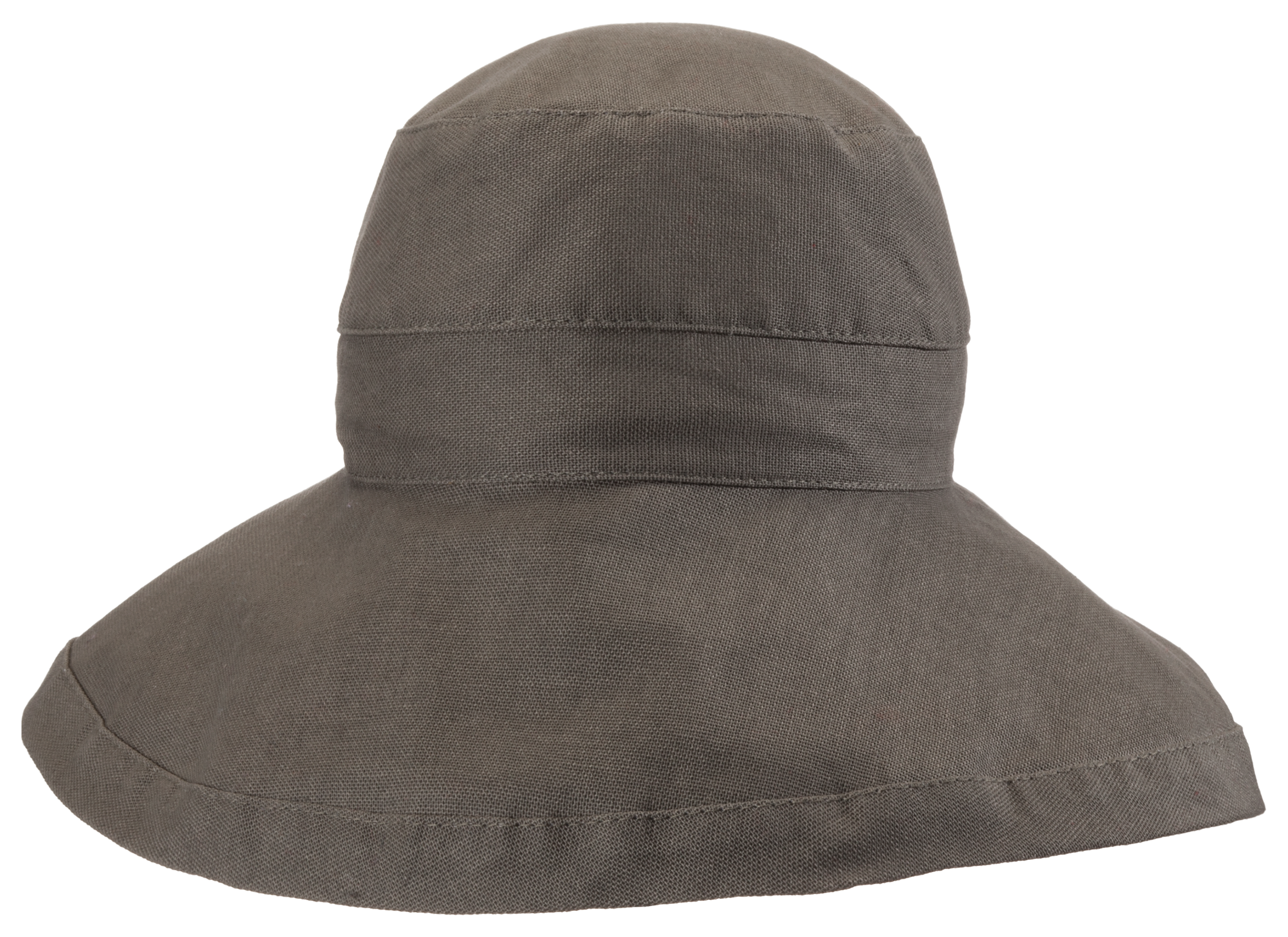 DORFMAN PACIFIC Adjustable Big Brim Cotton Canvas Sun Hat for Ladies