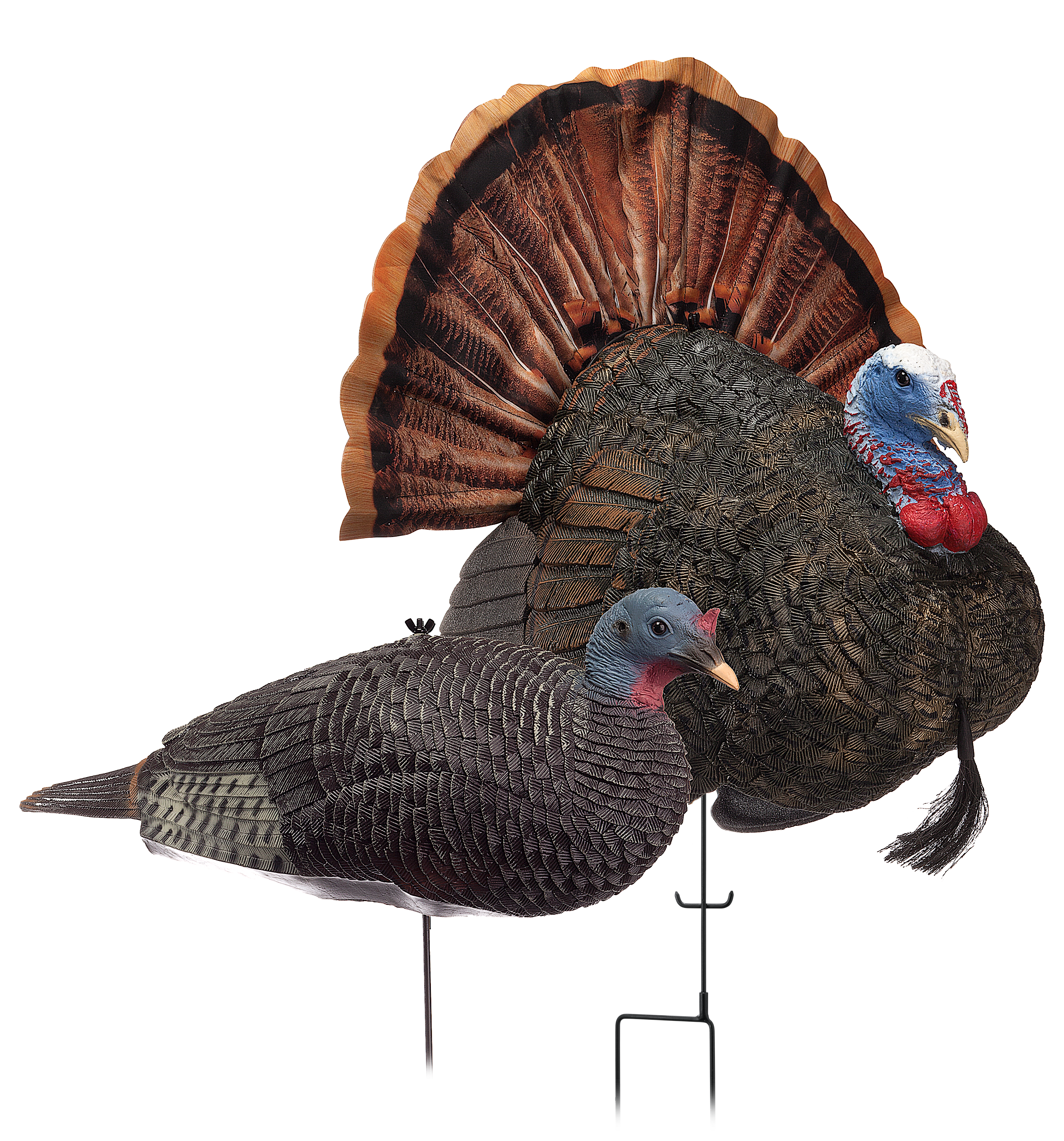 RedHead Reality Series Remote Crazy Jake and Mating Hen Turkey Decoy Combo