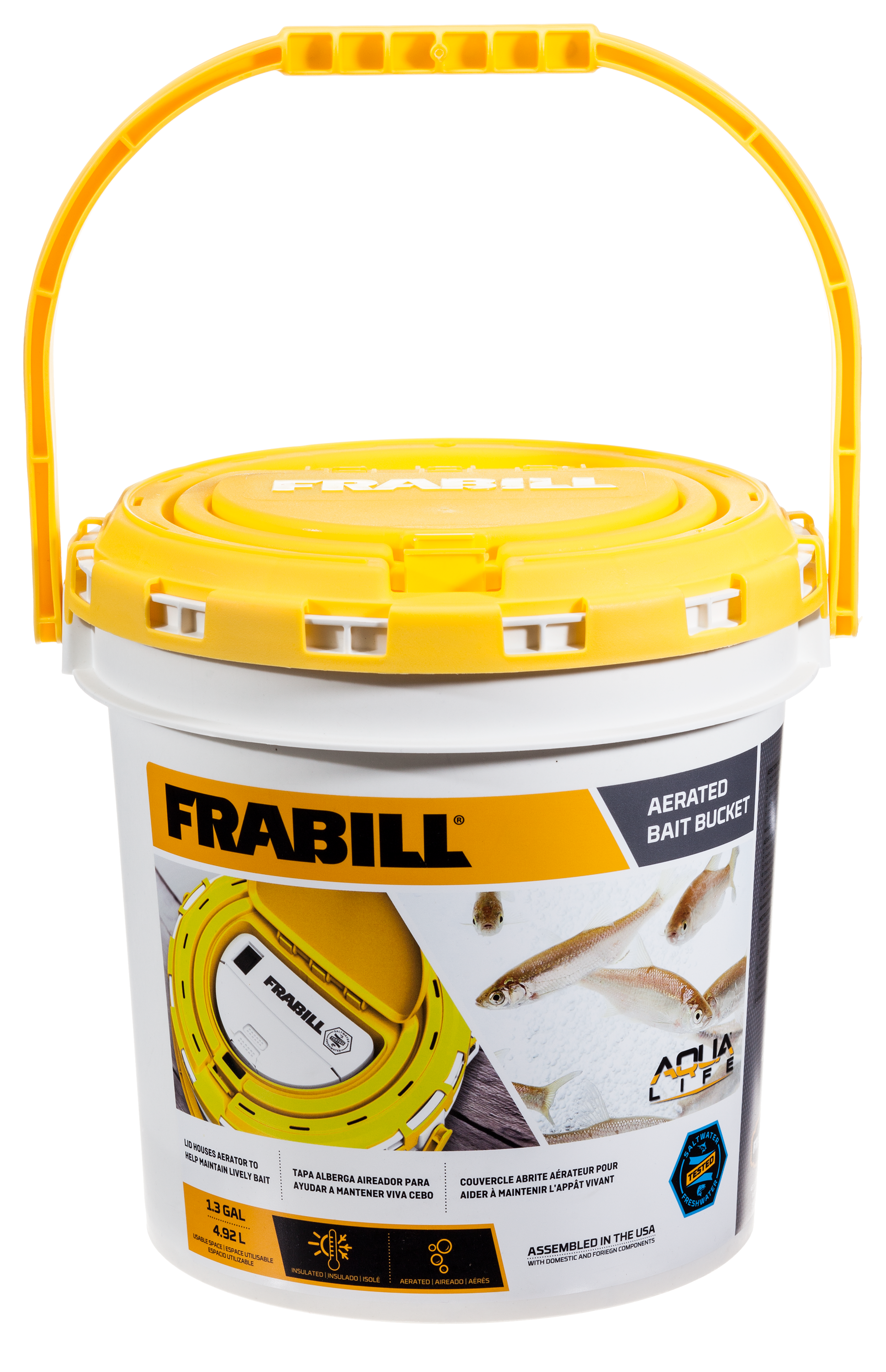 Frabill Dual Bait Bucket with Aerator