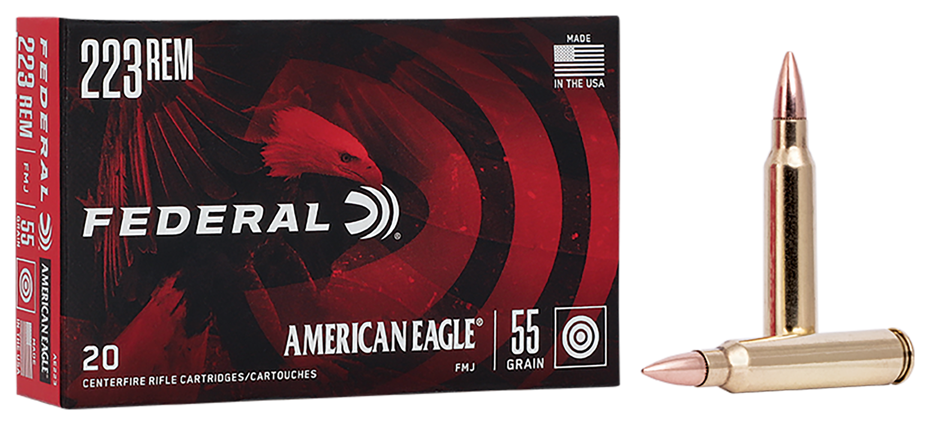 Federal Premium American Eagle .223 Remington 55 Grain Tactical Rifle Ammo
