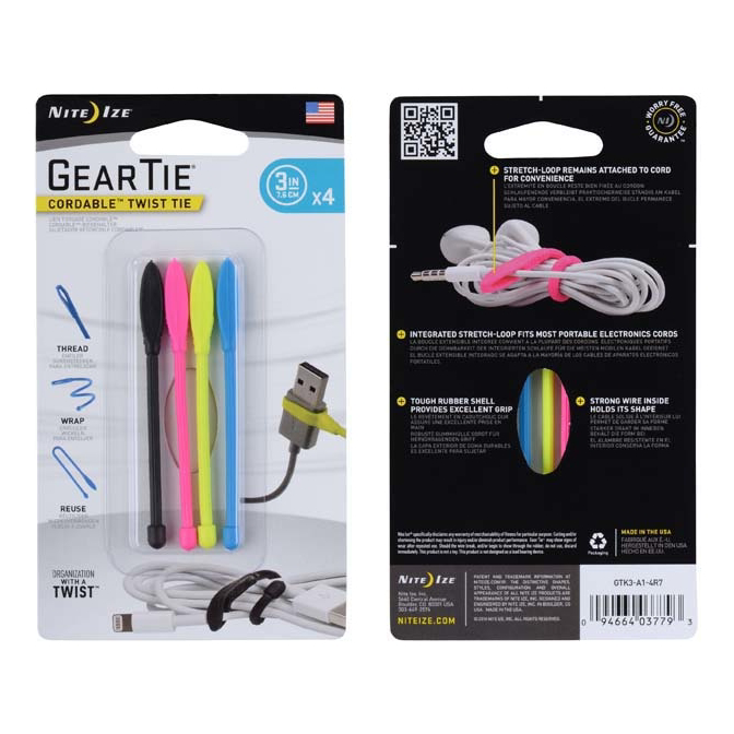 NITE IZE Gear Tie Cordable Twist Ties
