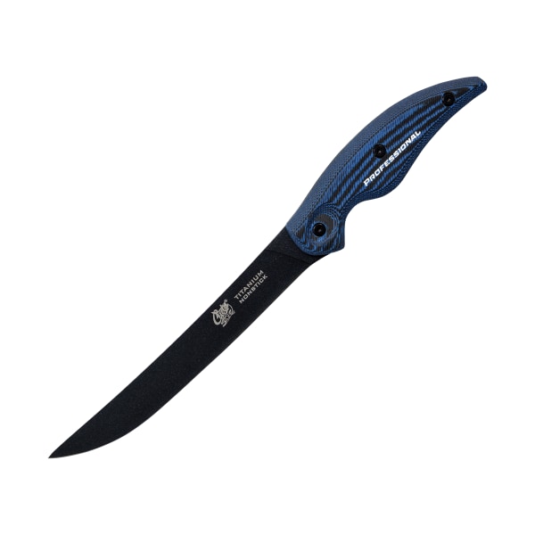 Cuda Titanium Non-Stick Professional Wide Fillet Knife with Sheath - 7 