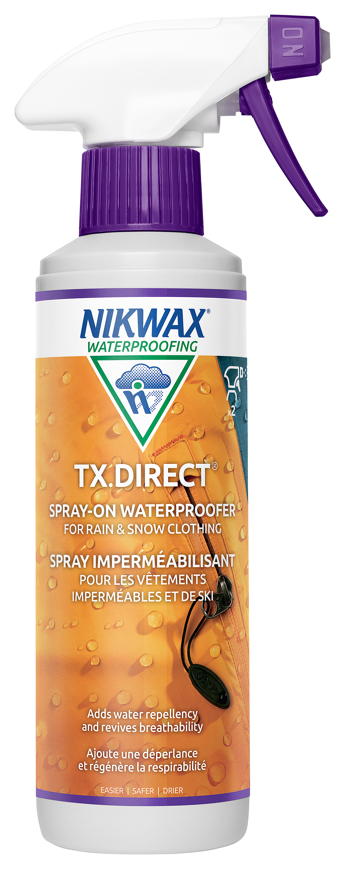 Nikwax TECH WASH & TX DIRECT 300ml Twin Pack Clothing Waterproofing Walking  5020716010303