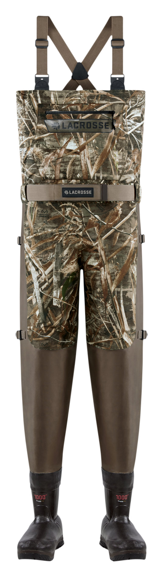 Image of LaCrosse Alpha Swampfox Drop Top 1000 g 3M Thinsulate Chest Waders - Realtree Max-5 - 14 Regular