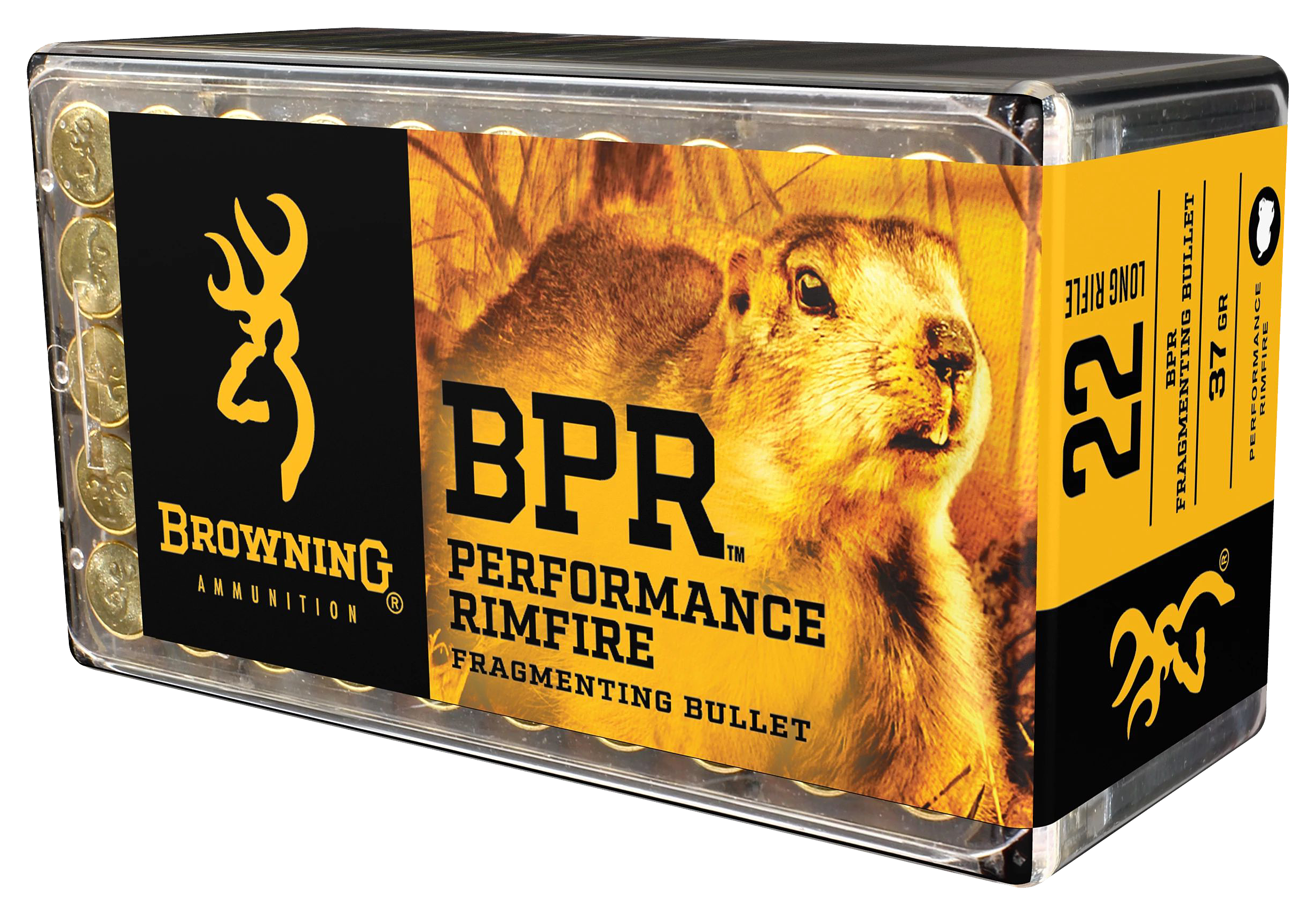 Image of Browning BPR .22 Long Rifle 37 Grain Fragmenting Rimfire Ammo