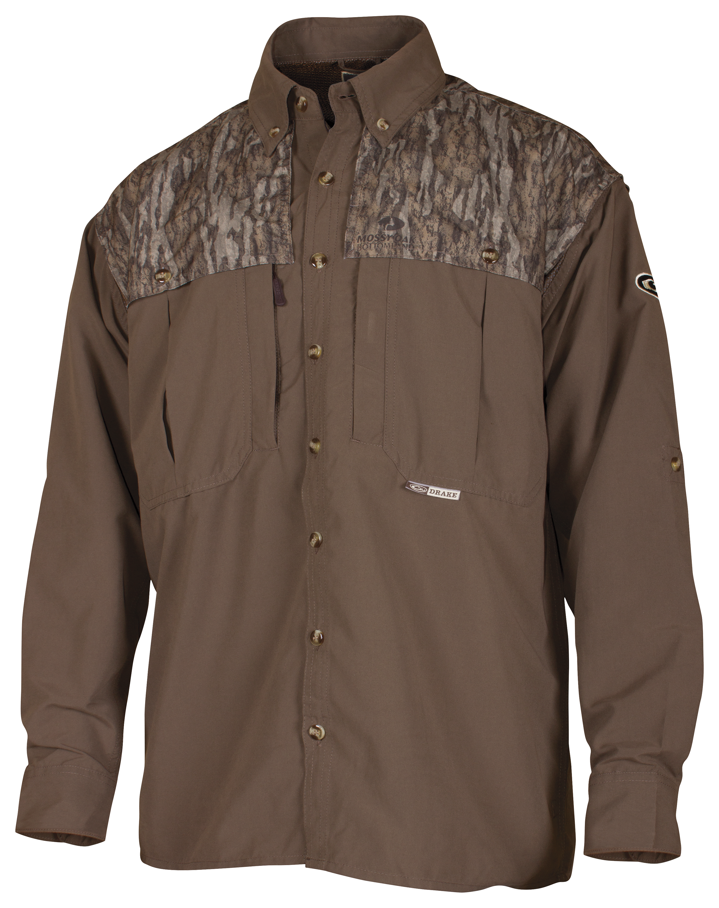 Drake Waterfowl Systems 2-Toned Vented Wingshooter's Shirt for Men