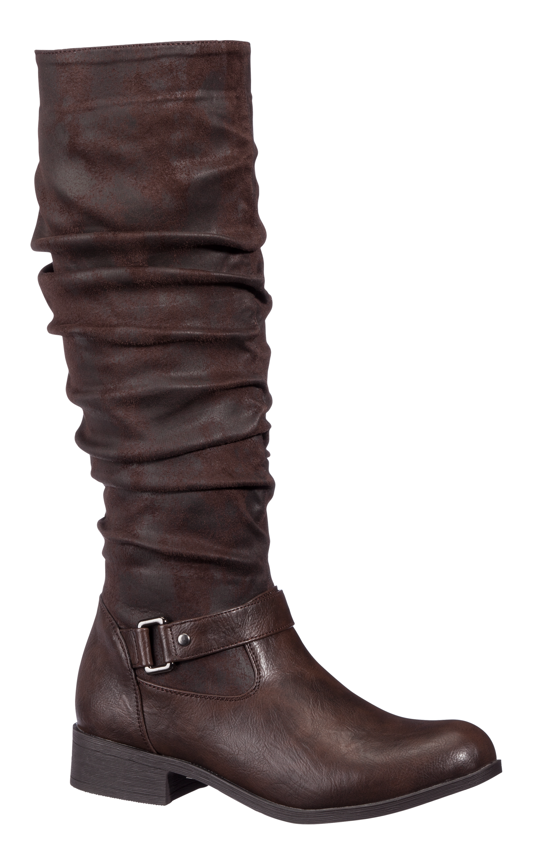 Natural Reflections Reiley Scrunch Boots for Ladies - Brown - 6.5M product image