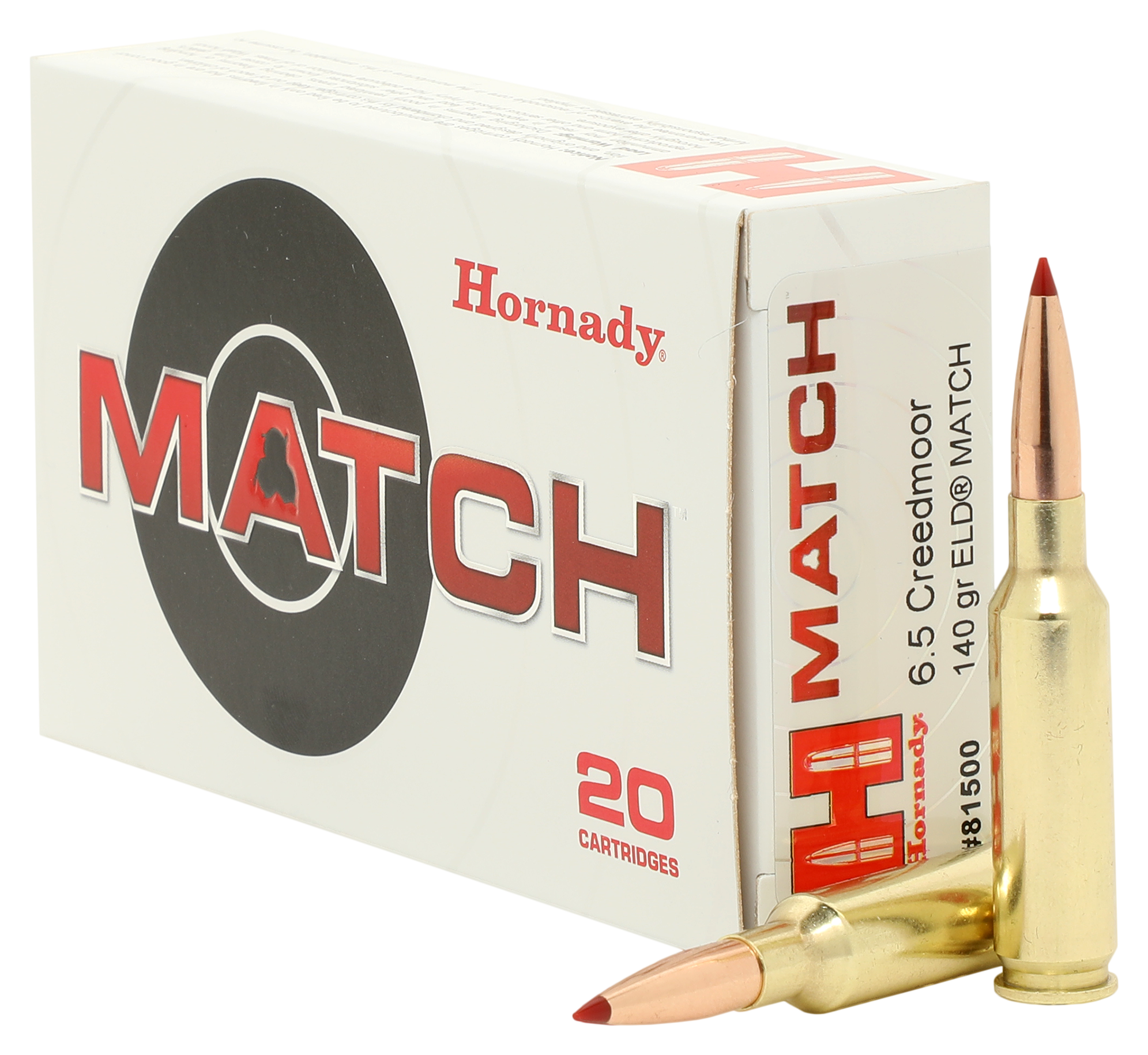 Hornady ELD Match Centerfire Rifle Ammo - 6.5 Creedmoor - 140 Grain