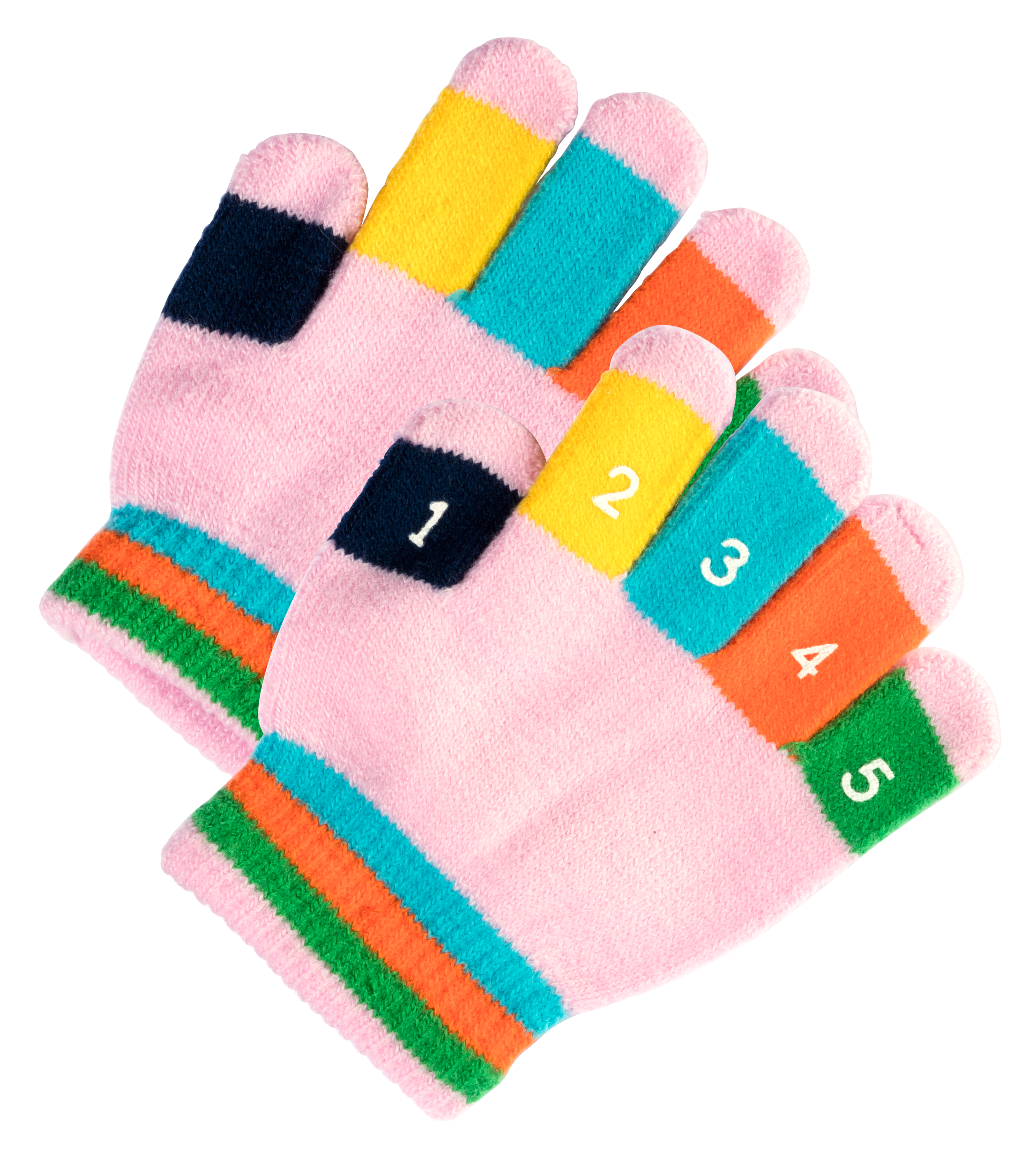 Image of Grand Sierra Numbered Gloves for Toddlers - Pink