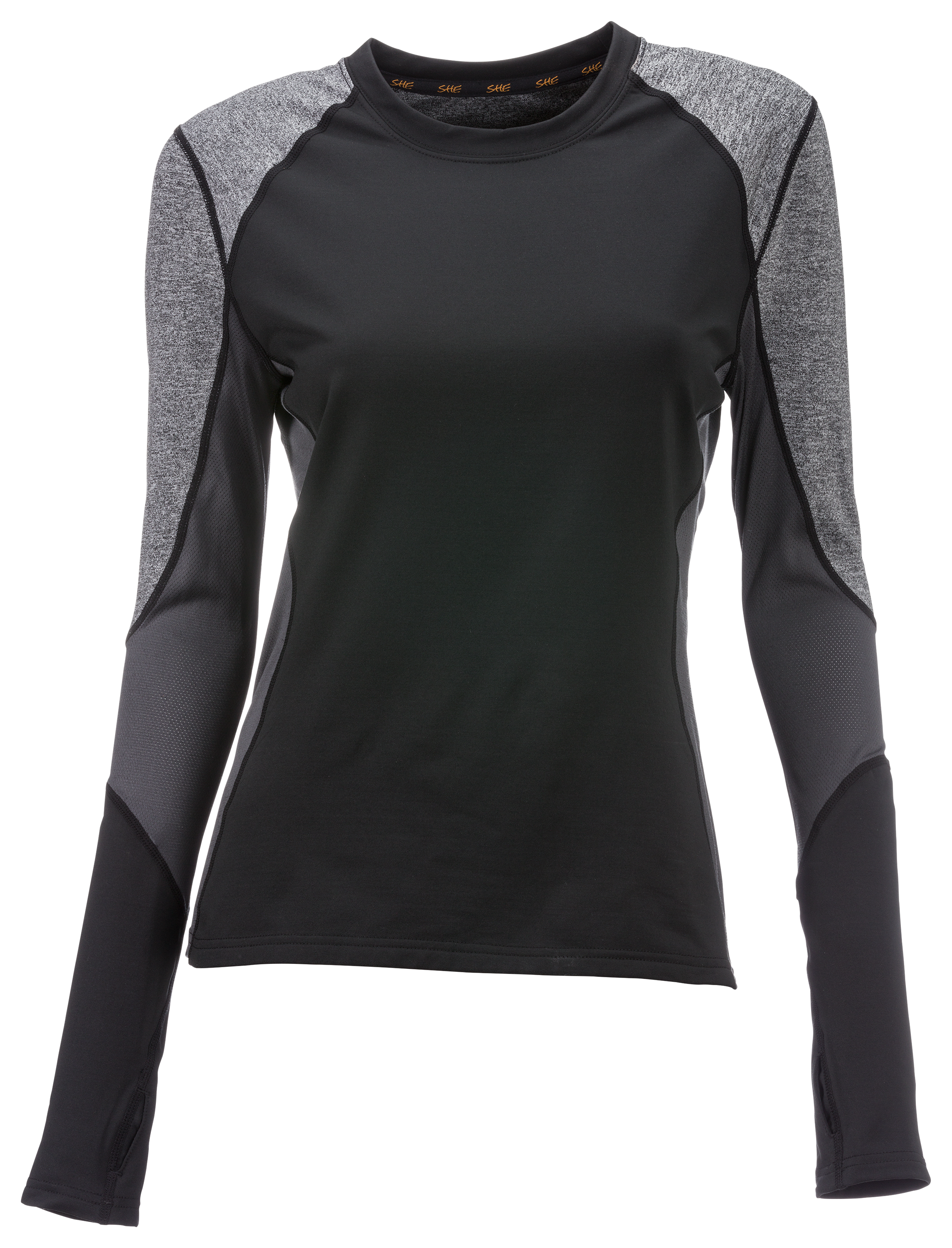 SHE Outdoor 2.0 Crew Neck Base Layer Top for Ladies  - Black - L product image