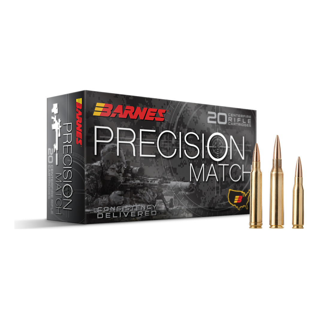 Image of Barnes Precision Match OTM BT .300 Winchester Magnum 300 Grain Rifle Ammo