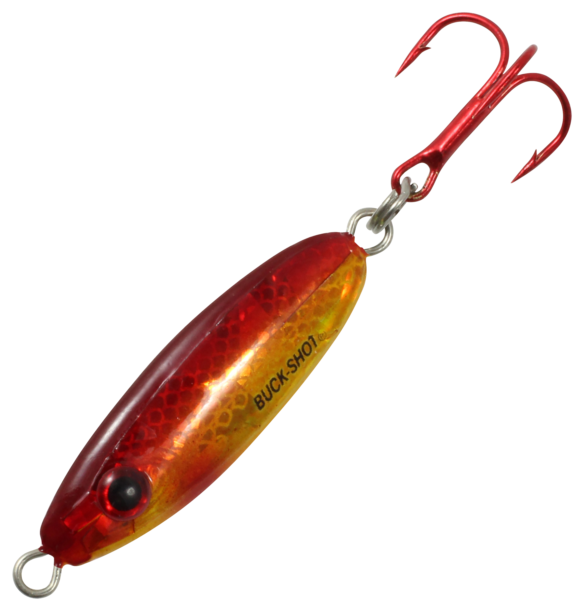 Image of Northland Fishing Tackle Buck-Shot Rattle Spoon - #10, 1/16 oz. - Super Glo Goldfish