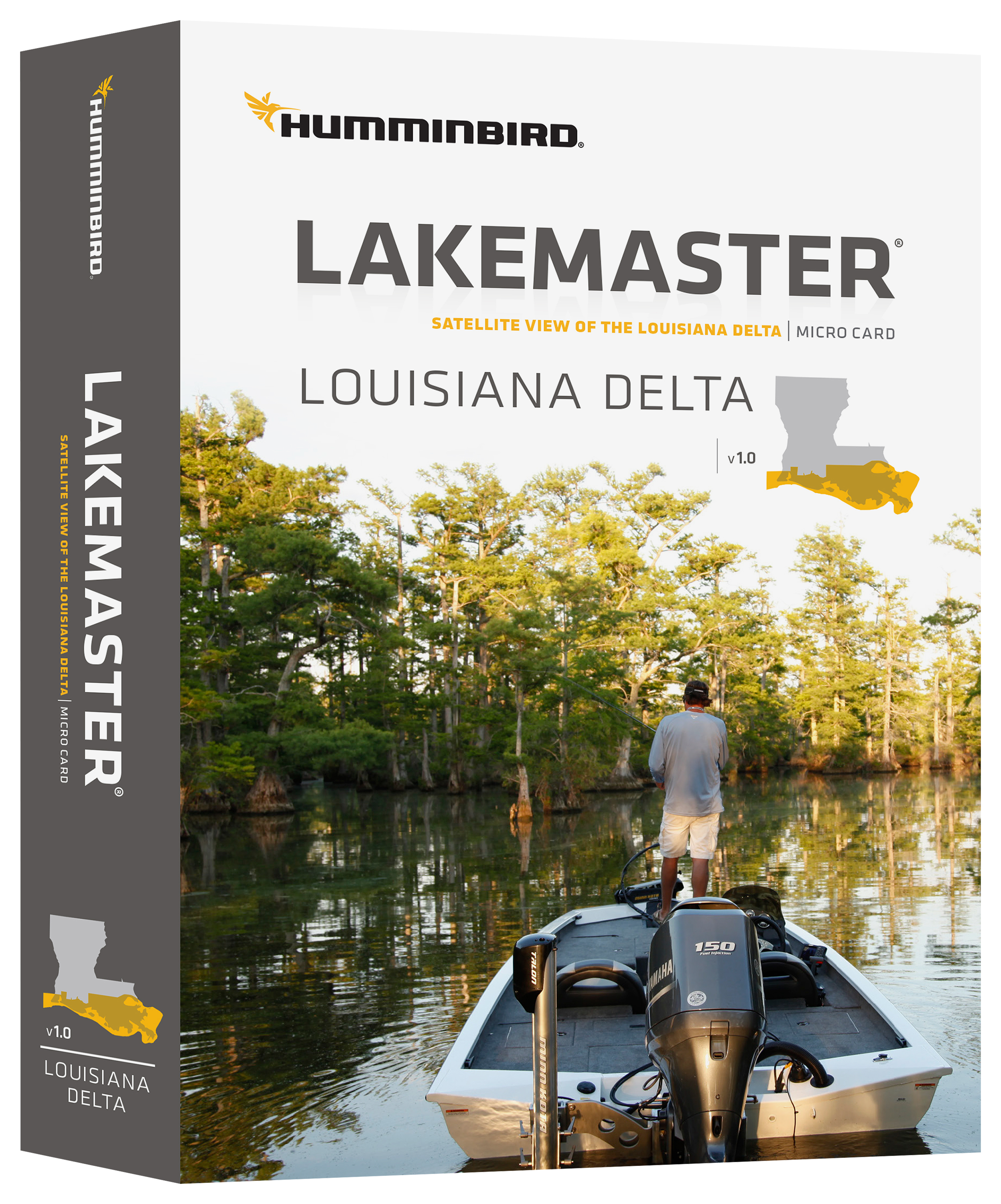 Humminbird - LakeMaster Aerial View Louisiana Delta