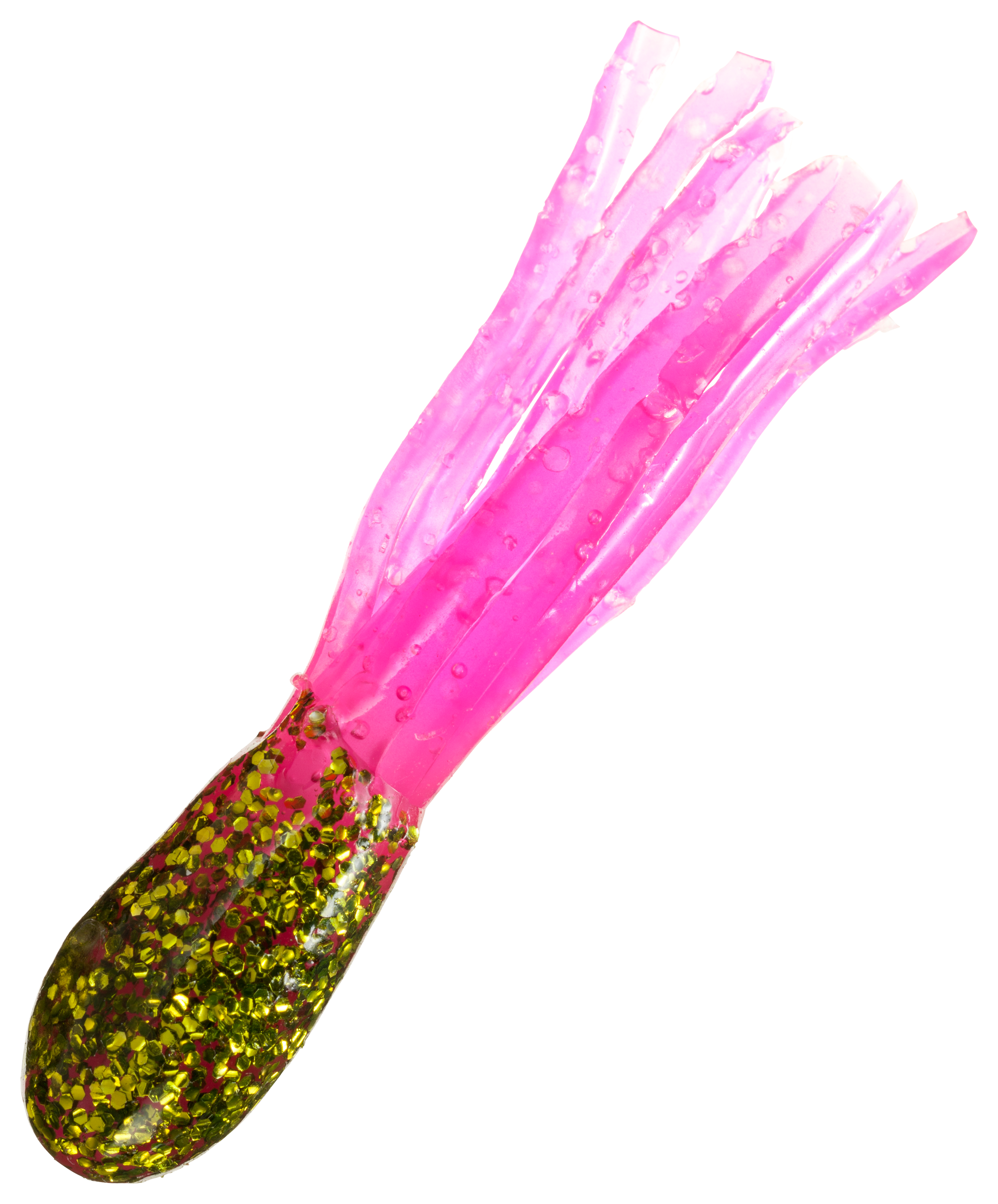 Bass Pro Shops Crappie Maxx Squirmin' Squirts - Electric Chartreuse/Hot Pink