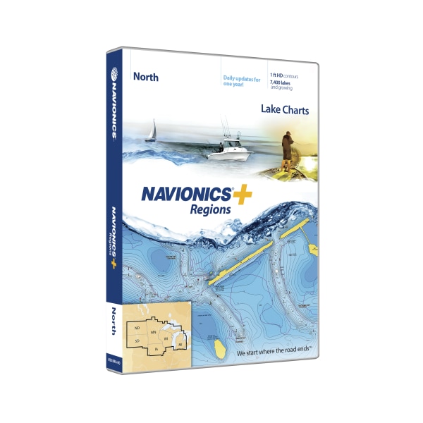 Navionics  Regions Electronic Marine Charts for Chartplotter - North